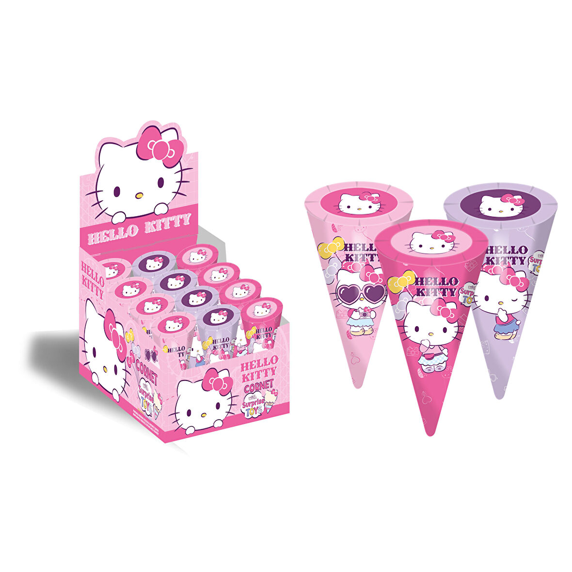 Hello Kitty Sürpriz Oyuncaklı Kornet 25 Gr.