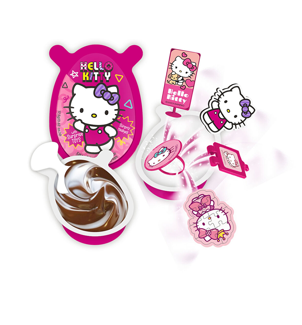 Hello Kitty Oyuncaklı Sürpriz Pvc Yumurta  (17,50 Gr)