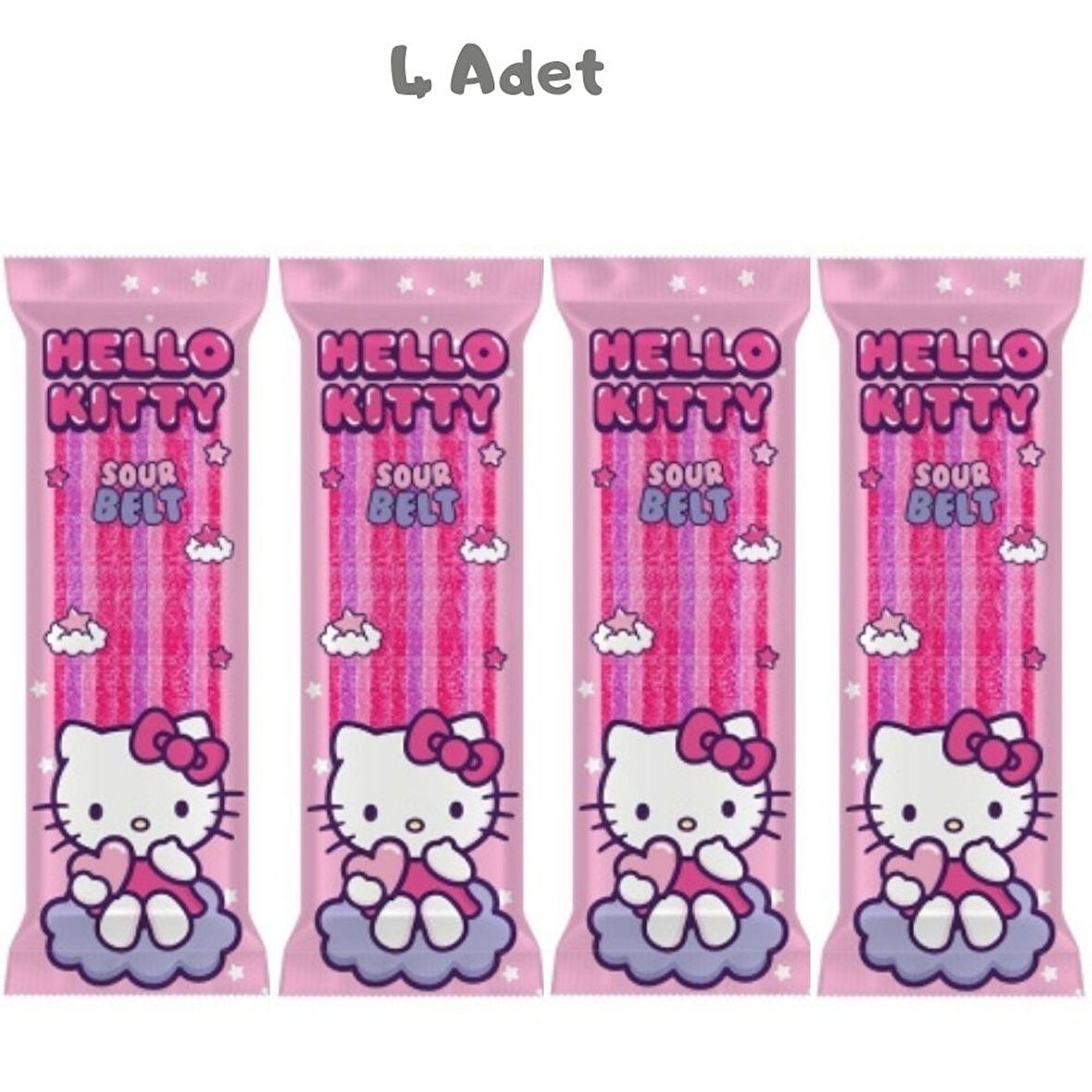 Hello Kitty Sour Belt Ekşi Şerit Şeker 20 Gr. - 4 Adet