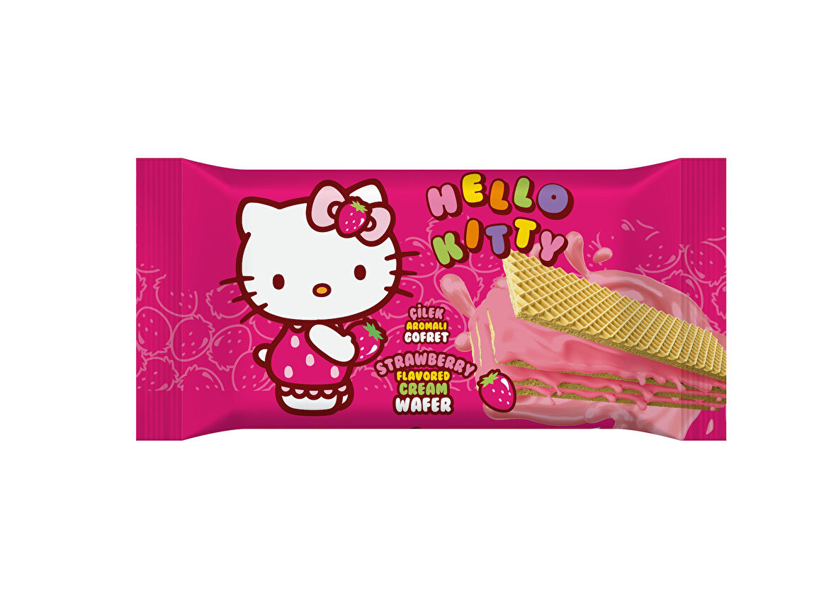 Hello Kitty Çilekli Gofret 40g