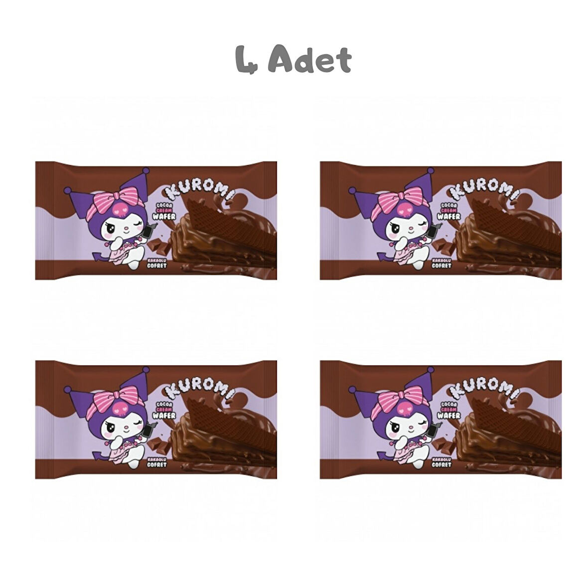 Kuromi Kakao Gofret 40g 4'lü Paket