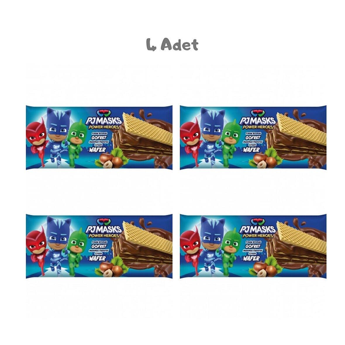 Pj Masks Fındıklı Gofret 100g 4 Adet