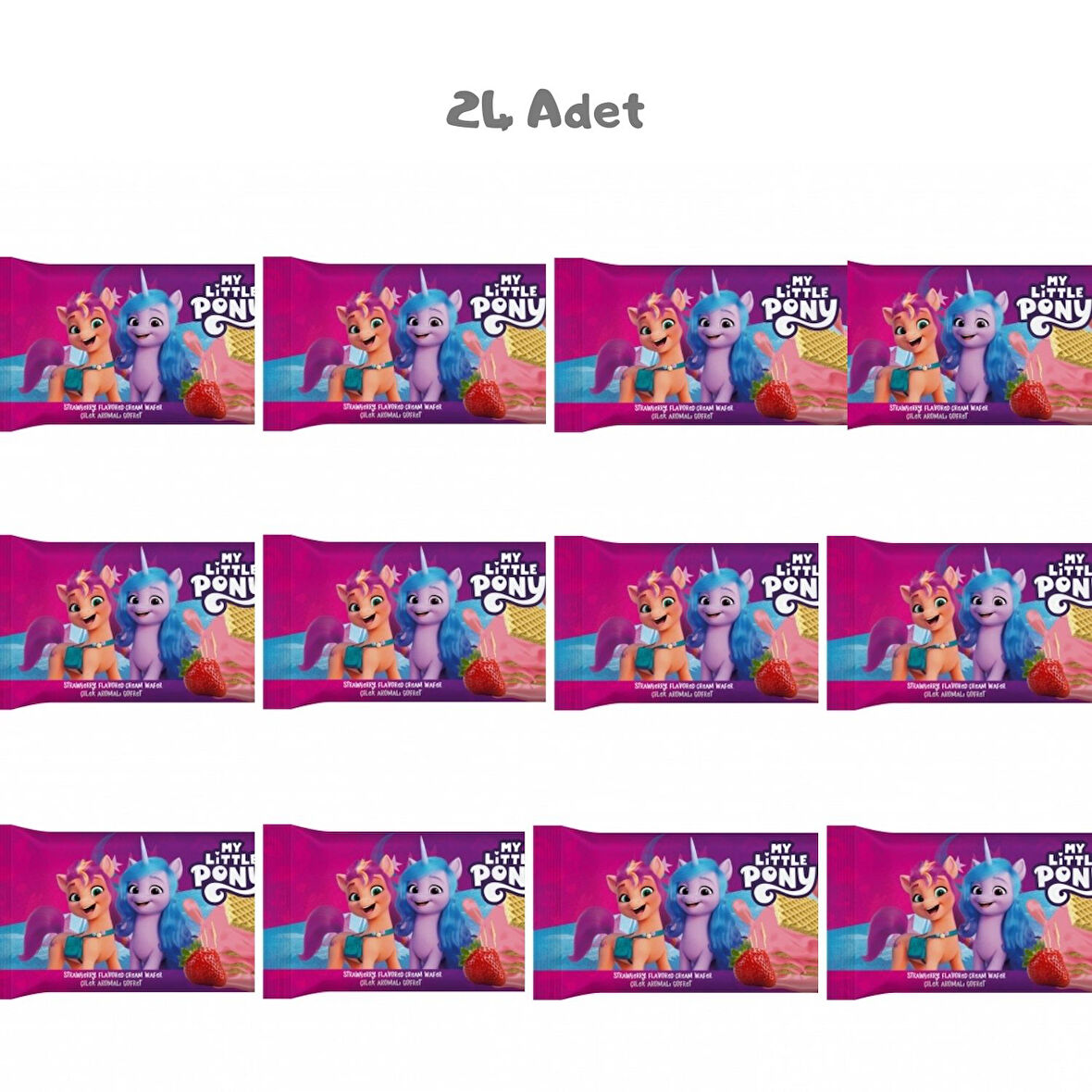 My Little Pony Çilekli Gofret 40g 24 Adet