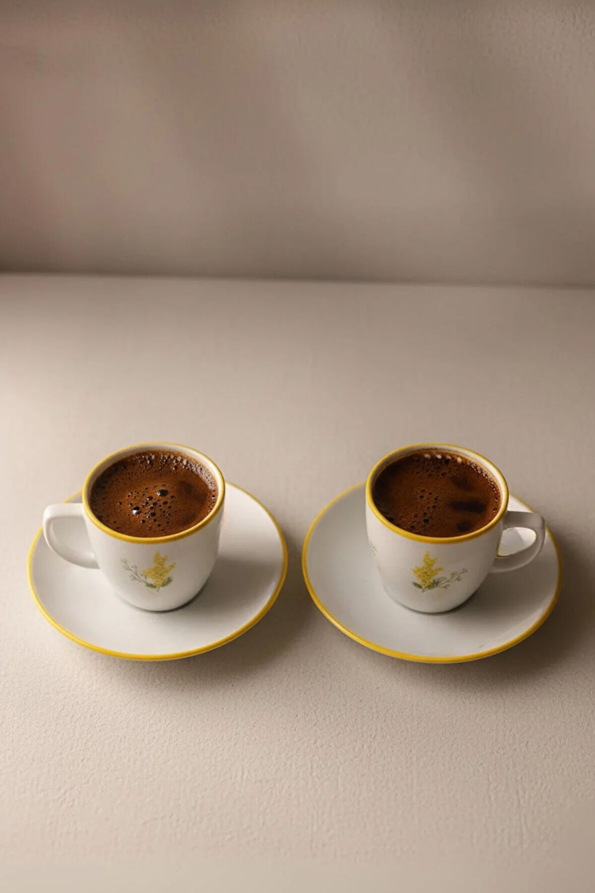 Mimoza Seramik 2'li Kahve Fincan Takımı 110 cc