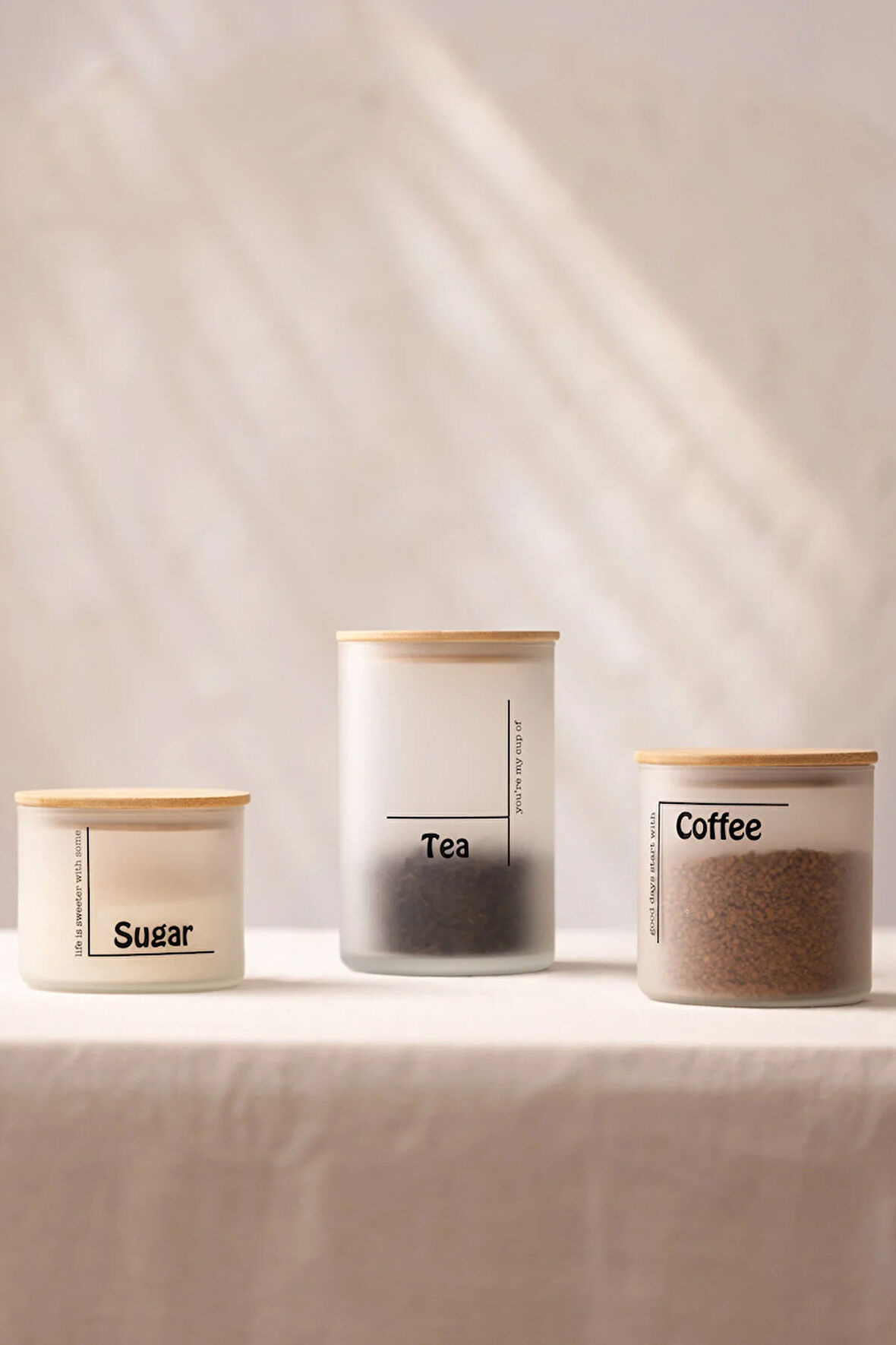 Daily Jar 3'lü Kavanoz Seti Beyaz 1050 cc/ 600 cc/ 535 cc