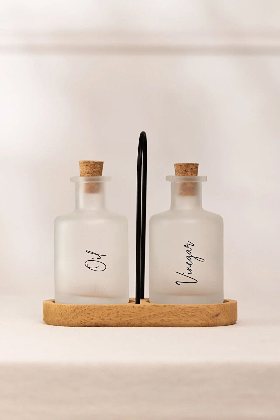 Vigo Bambu Stantlı 2'li Yağlık-Sirkelik Seti 200 cc