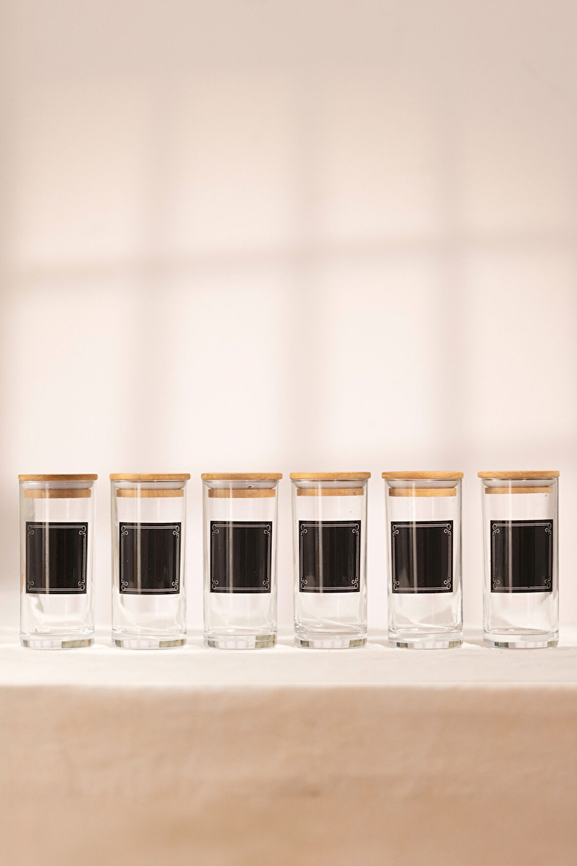 Joy 6'lı Baharatlık Seti - Siyah / Kahverengi