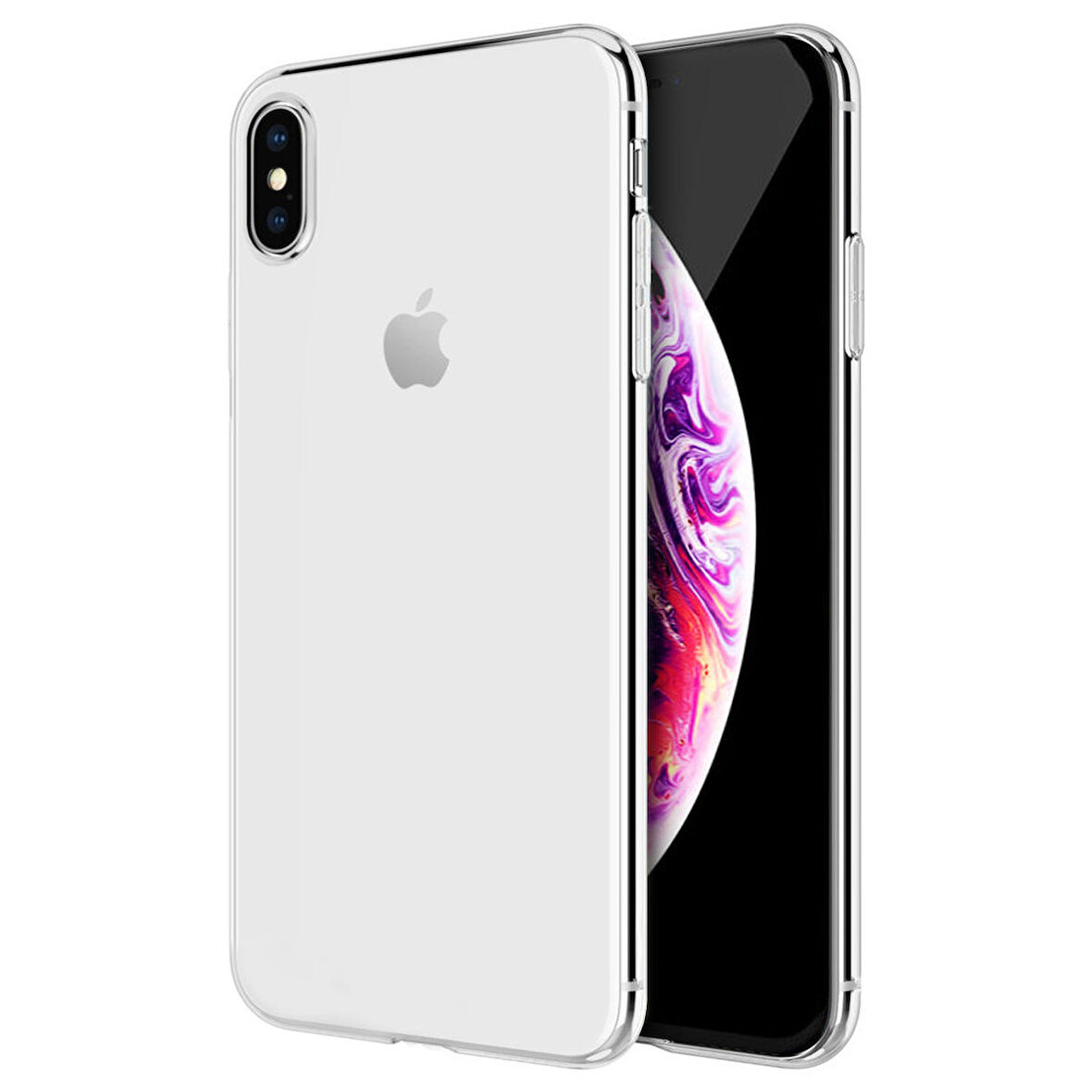 Microsonic Apple iPhone XS Max (6.5'') Kılıf Transparent Soft Beyaz