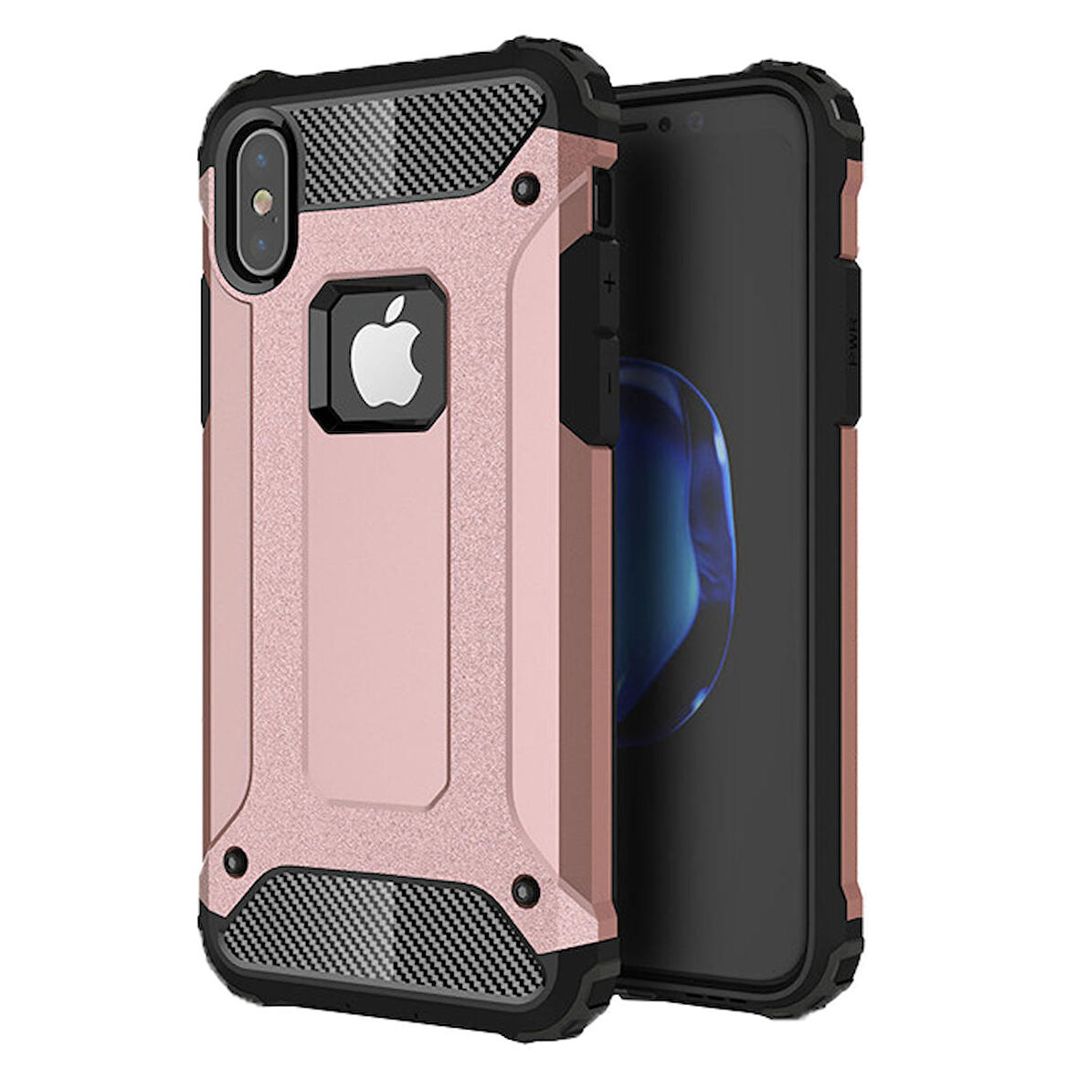 Microsonic Apple iPhone XS (5.8'') Kılıf Rugged Armor Rose Gold