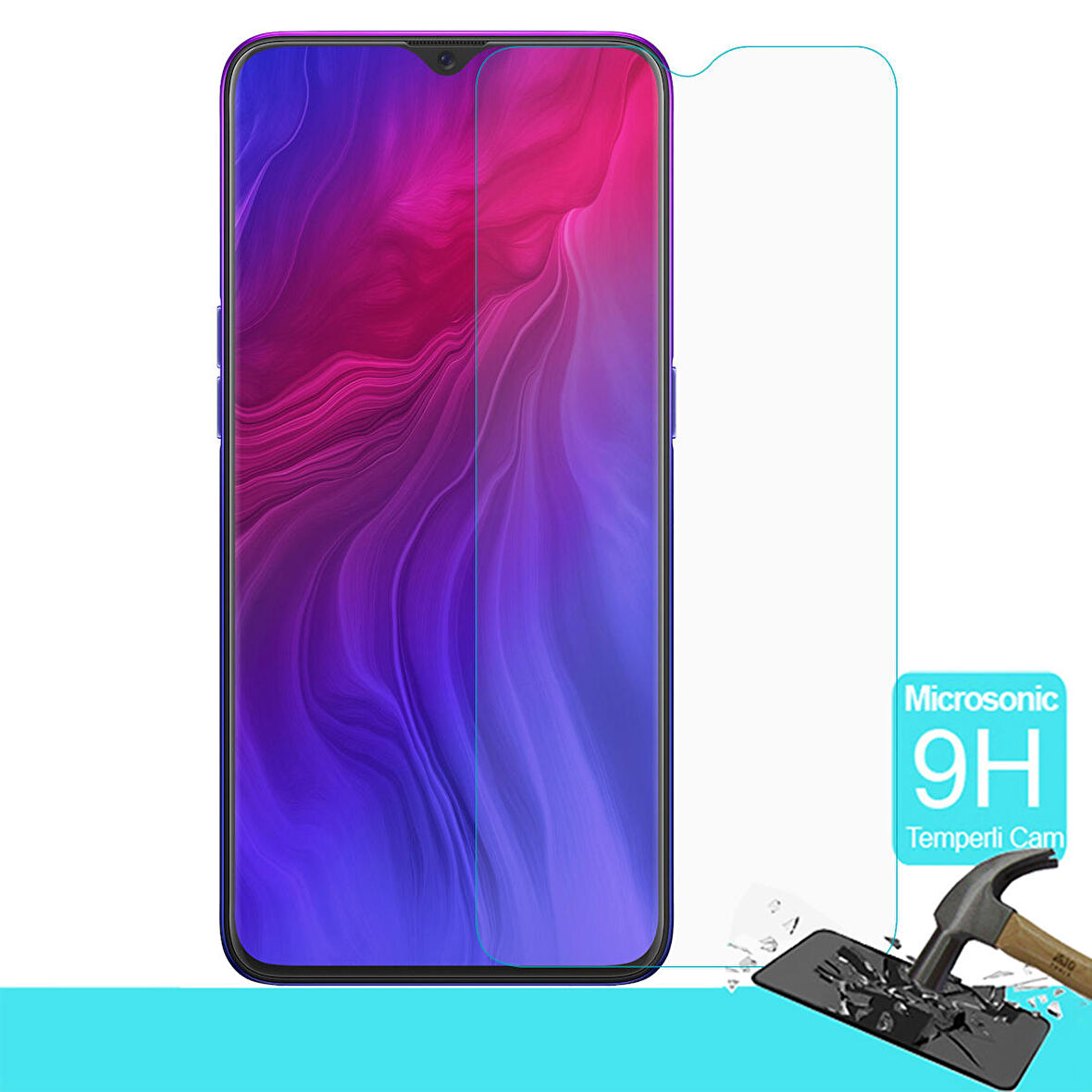 Microsonic Oppo Reno Z Temperli Cam Ekran Koruyucu