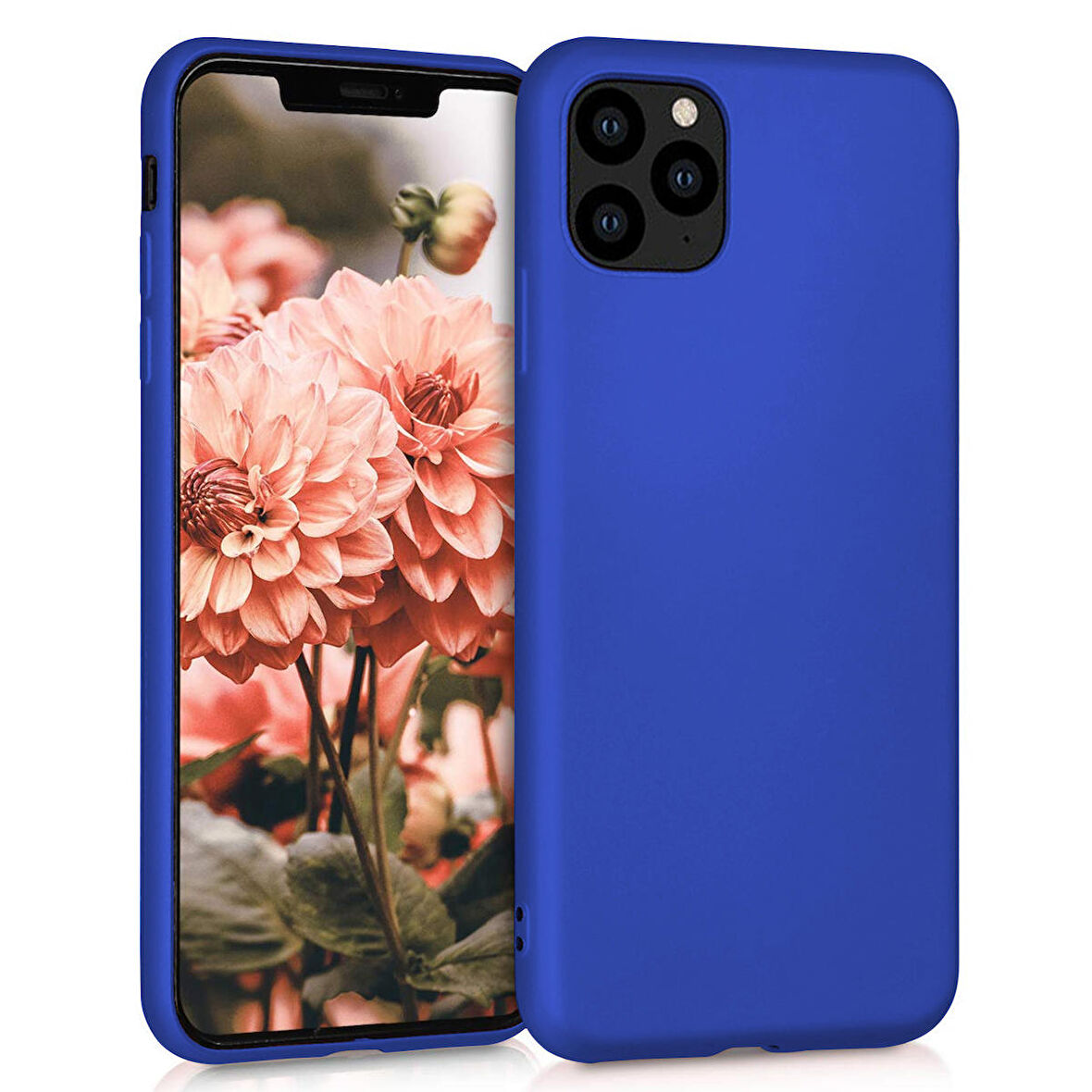 Microsonic Matte Silicone Apple iPhone 11 Pro Max (6.5'') Kılıf Mavi