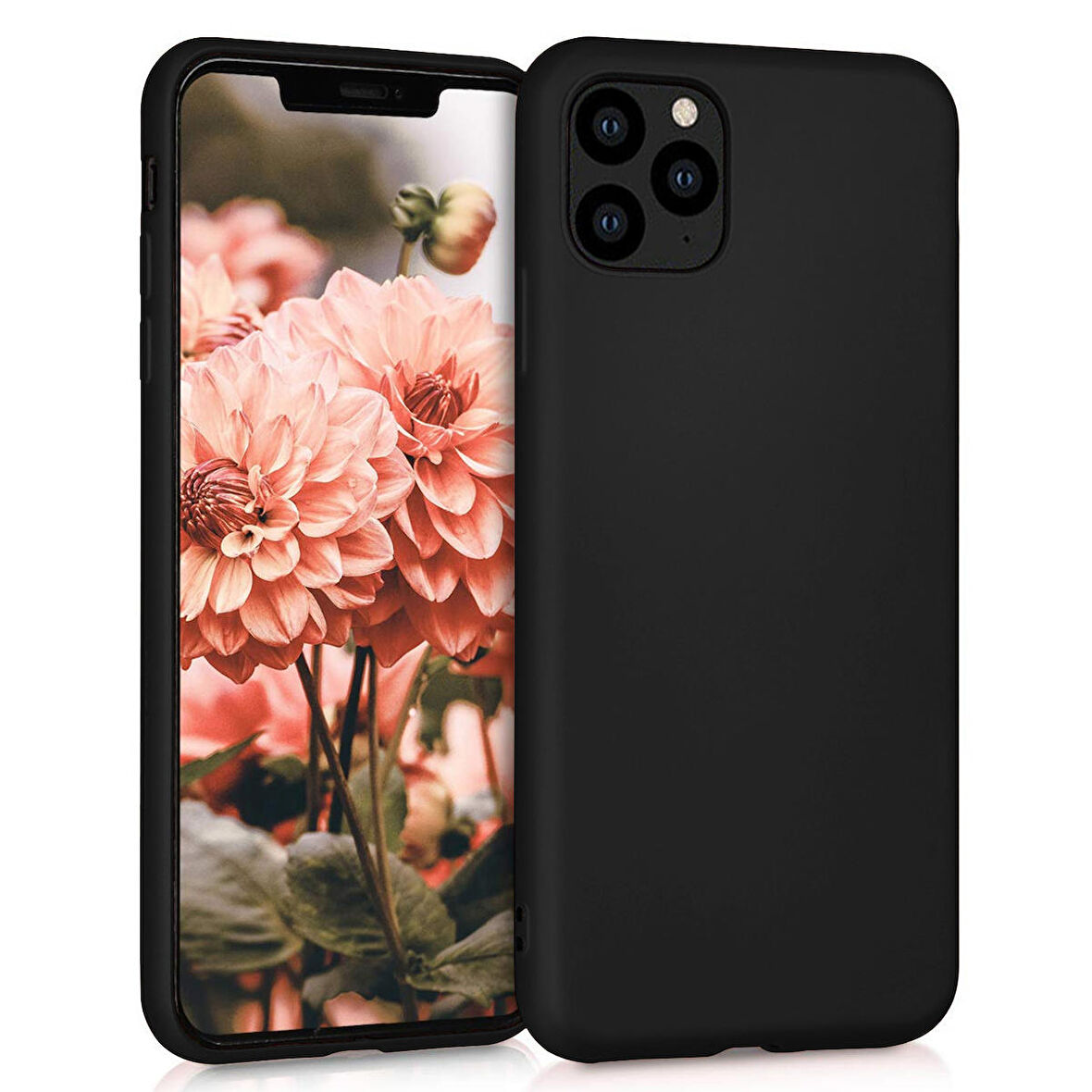 Microsonic Matte Silicone Apple iPhone 11 Pro Max (6.5'') Kılıf Siyah