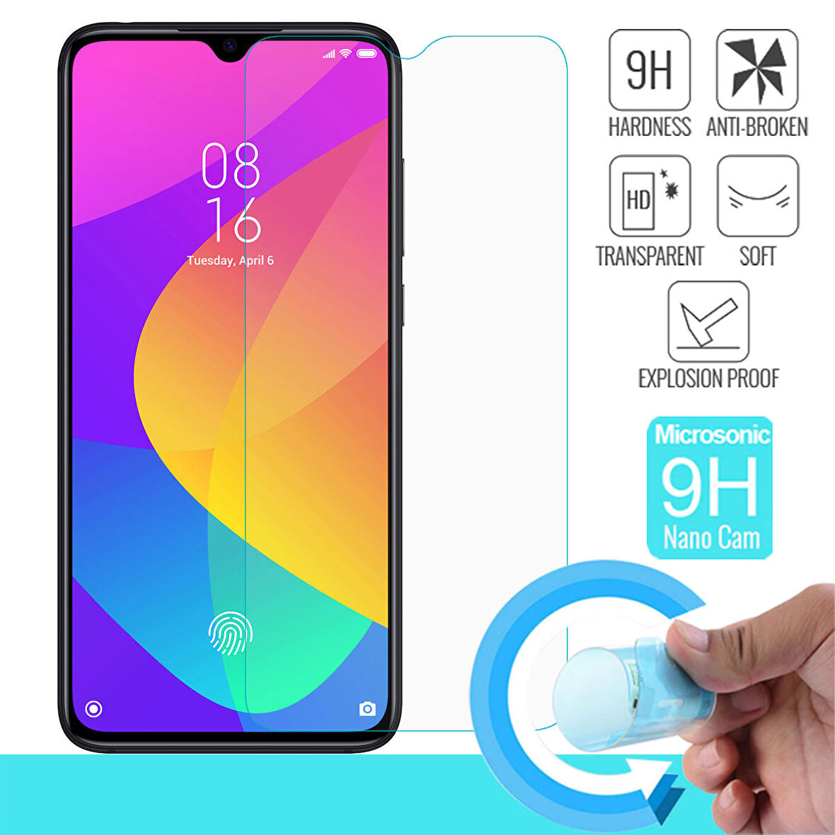 Microsonic Xiaomi Mi 9 Lite Nano Cam Ekran Koruyucu