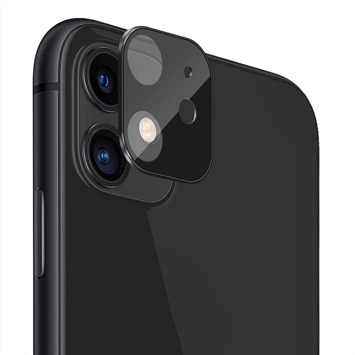 Microsonic Apple Uyumlu iPhone 11 (6.1'') Kamera Lens Koruma Camı V2 Siyah