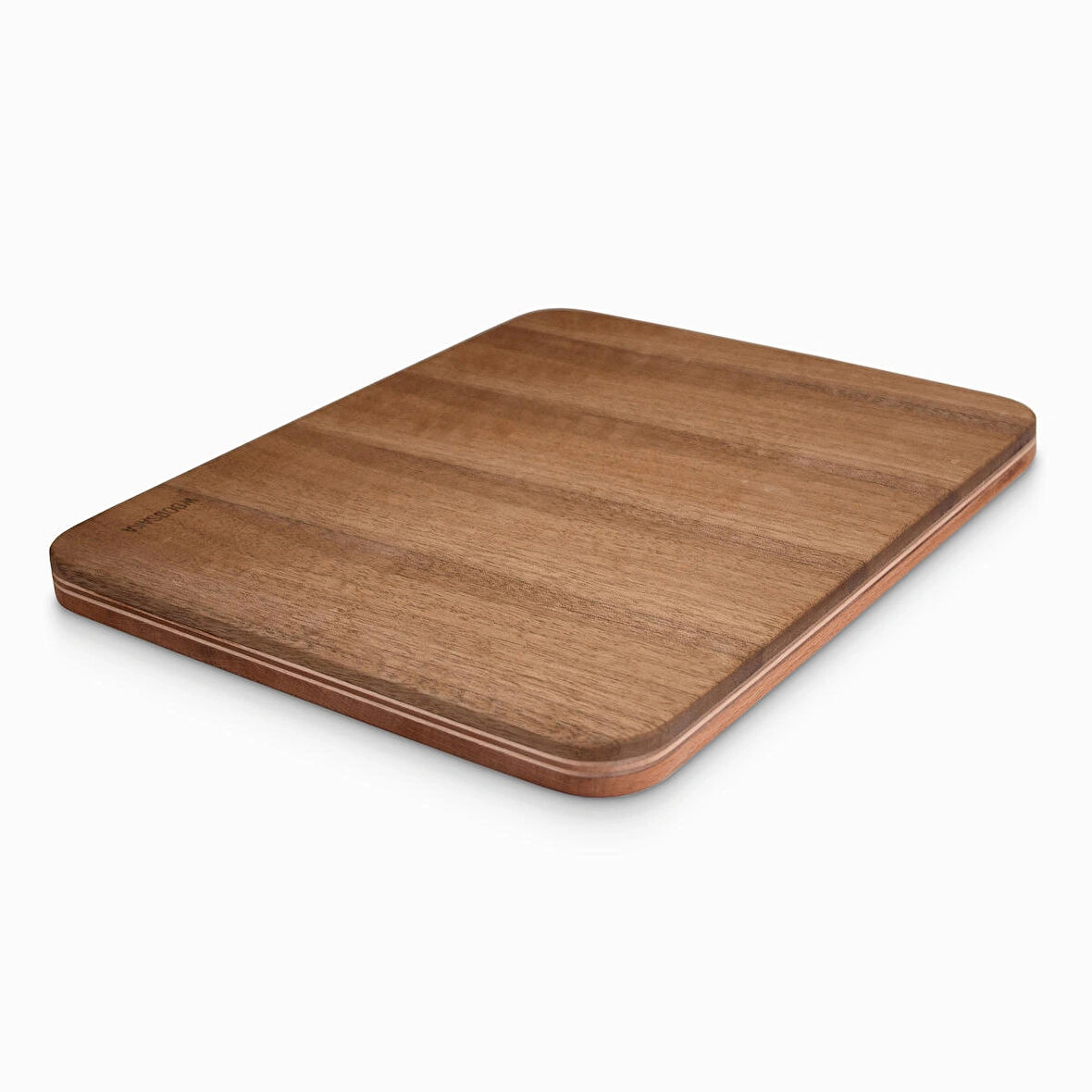 Woodsaka ​Kesme ve Servis Tahtası - Ceviz ve Gürgen - 38 cm x 27 cm x 1.6 cm