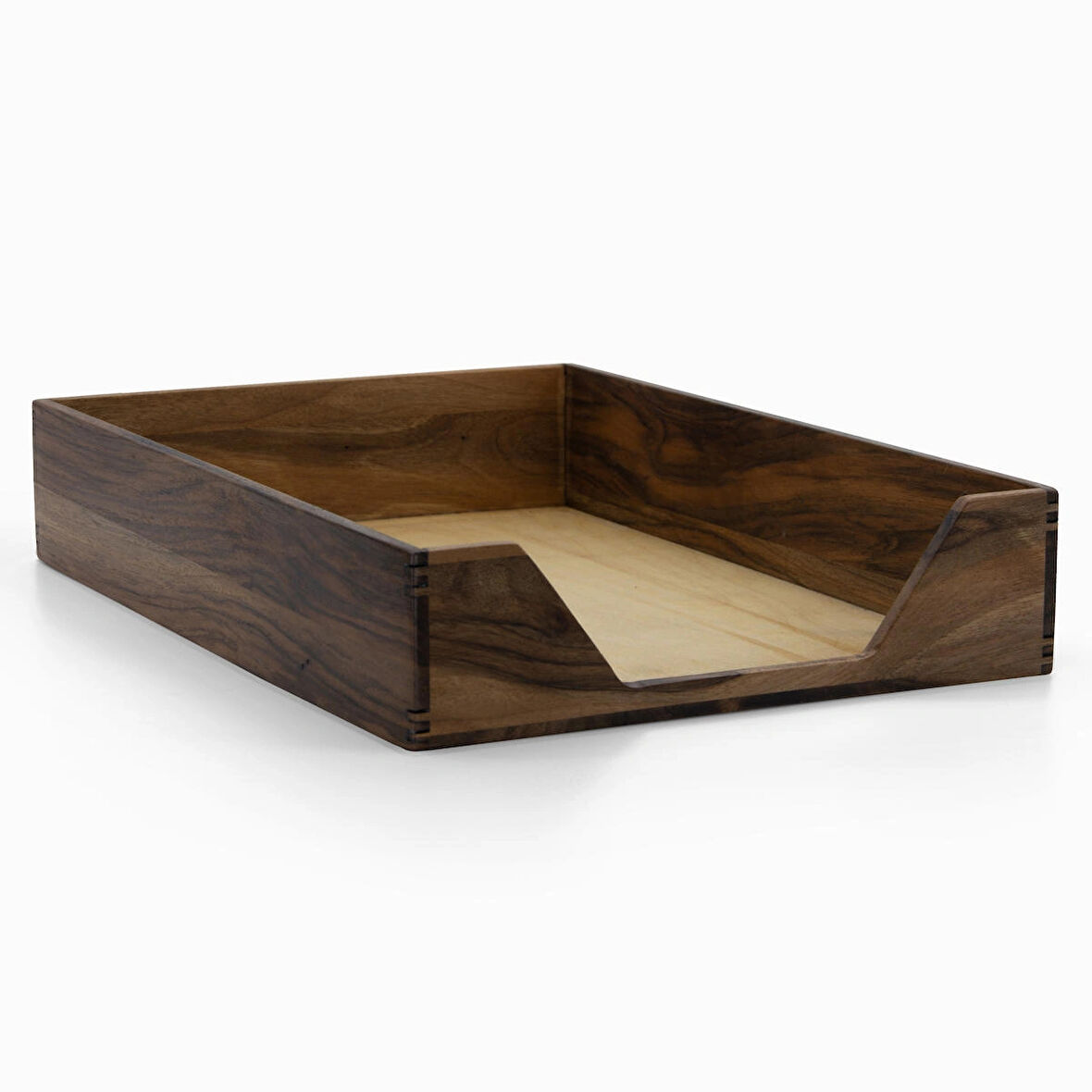 ​Woodsaka Reka A4 Kağıt Tepsisi & Evrak Kutusu - Ceviz - 500 Adet Kağıt Alır - 26.4cm x 36.5cm x 6.2cm