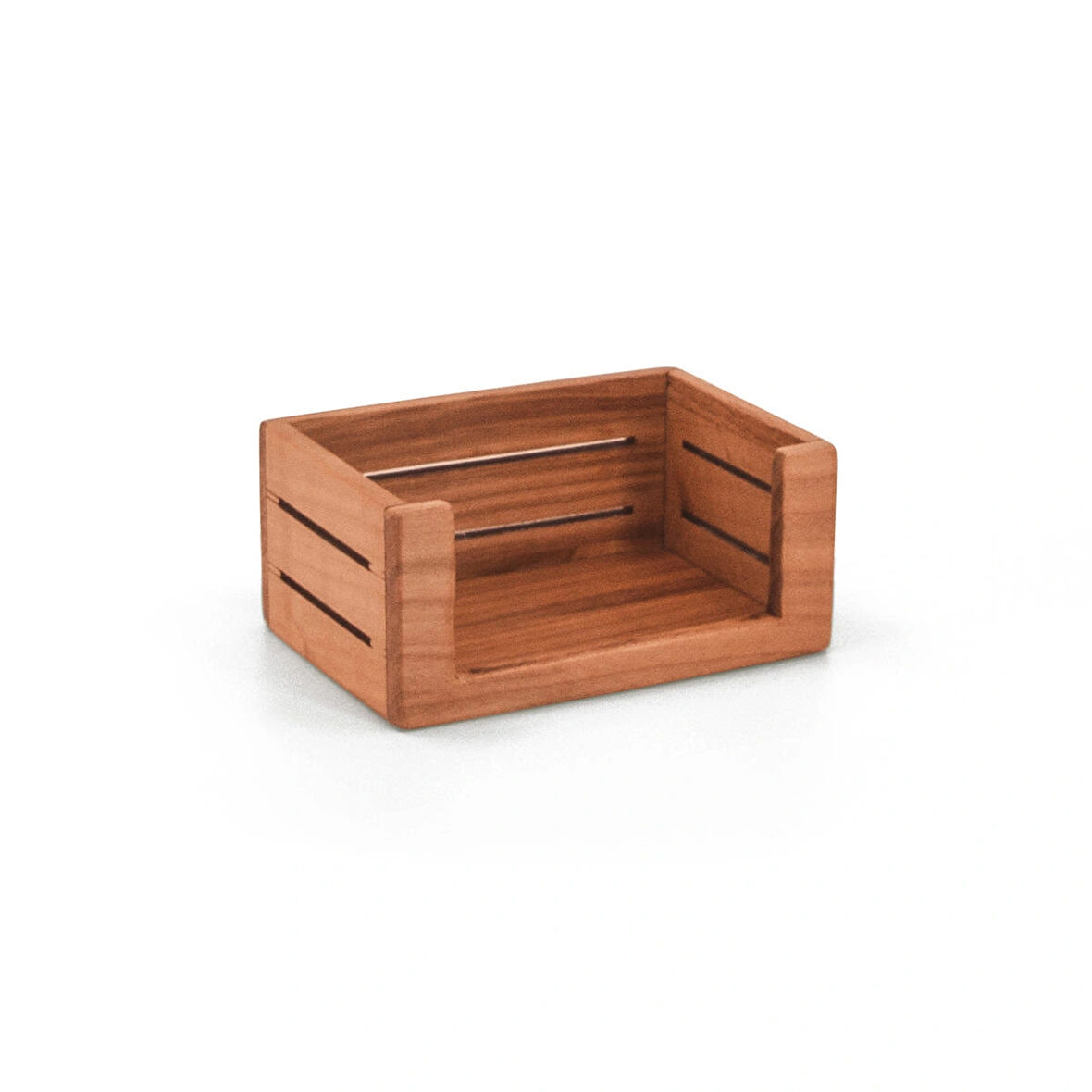 ​Woodsaka 3Line Kartvizit Kutusu - Kiraz - 10.9cm x 6.8cm x 4.5cm(h)
