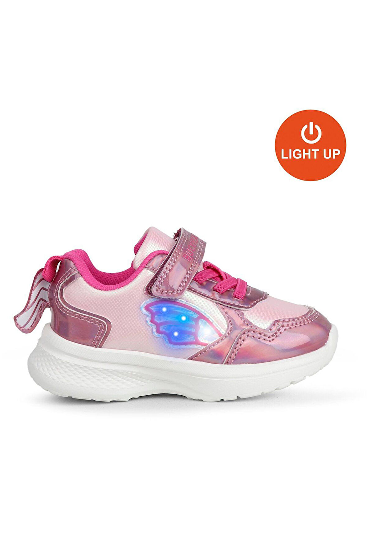 Buckhead 3041 Kız Çocuk Renkli Işıklı Cırtlı Spor Ayakkabı