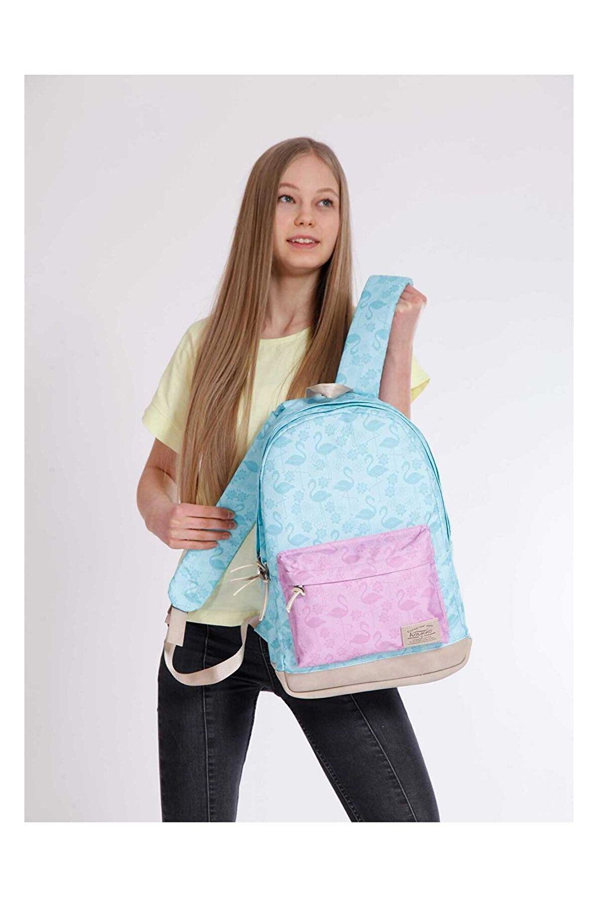 Kadın Kaukko Kız Wichlight Flamingo Sırt Çantası K1340