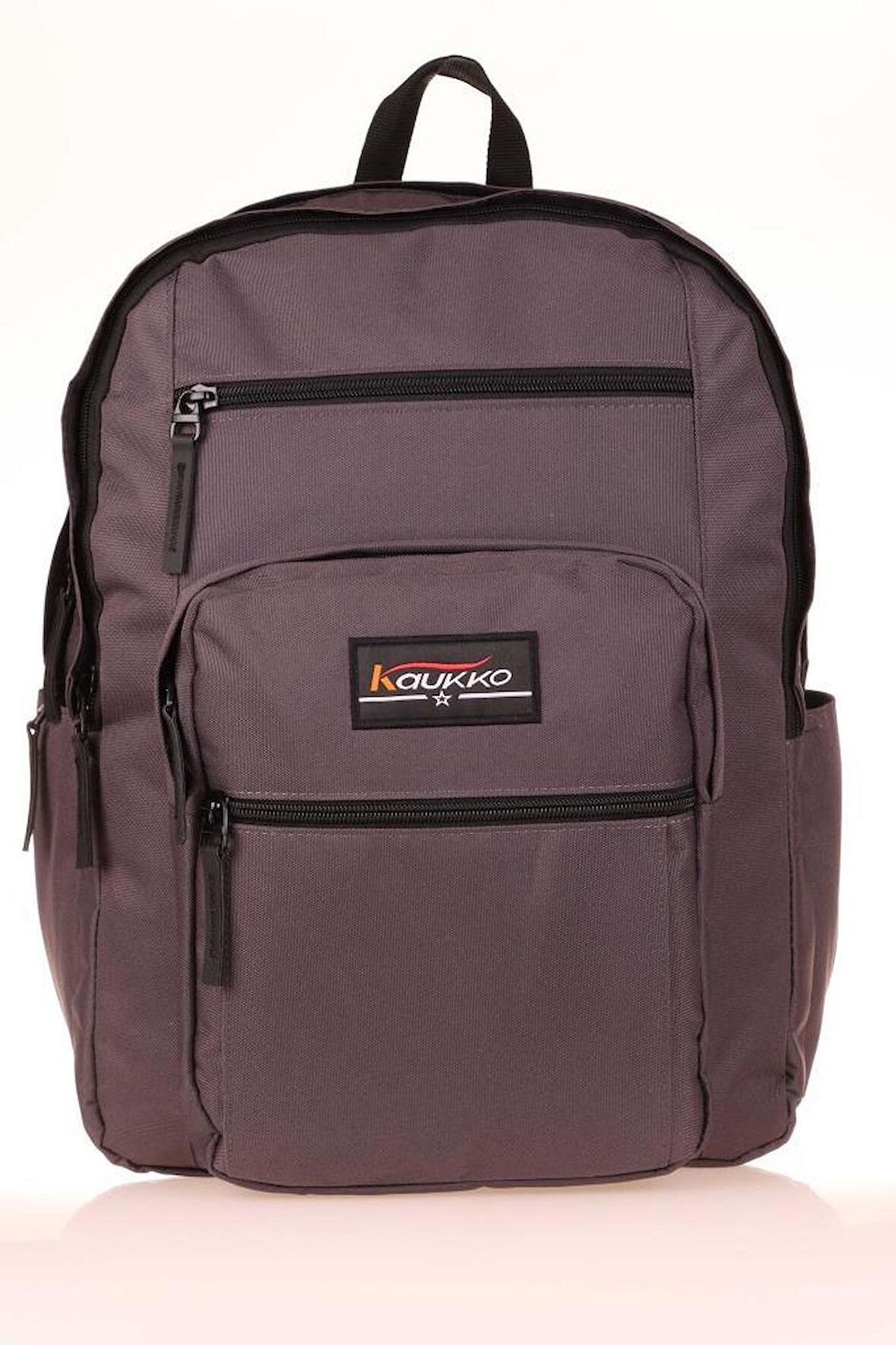 Kaukko Full Pocket Okul Sırt Çantası Gri K1600