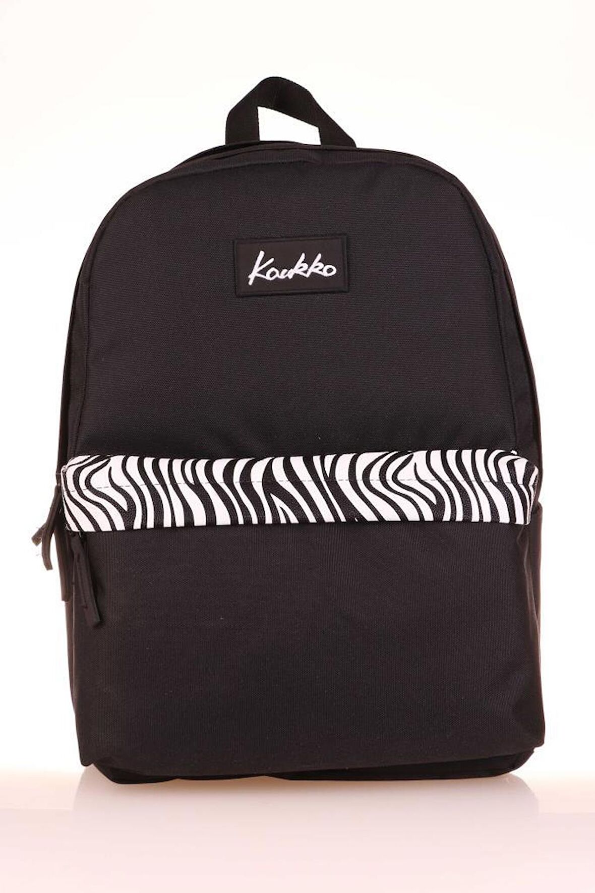 Kaukko Basic Colors Okul Sırt Çantası Siyah Zebra K1626