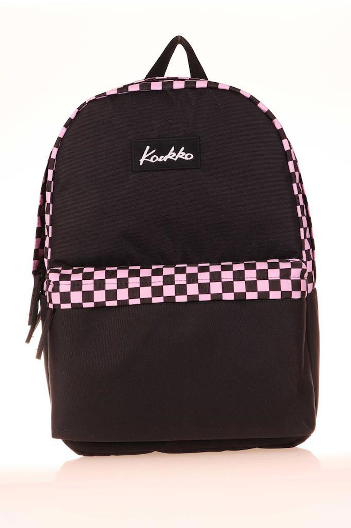 Kaukko Basic Colors Okul Sırt Çantası Pembe Check K1631