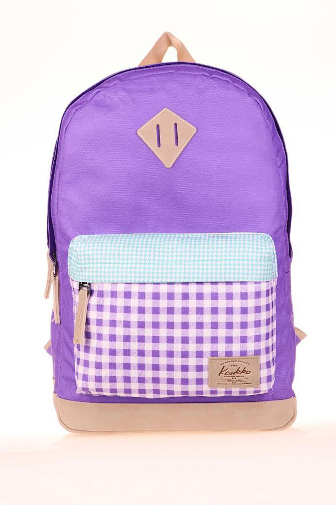 Kaukko Wichlight Sırt Çantası Plaid Lila K1646
