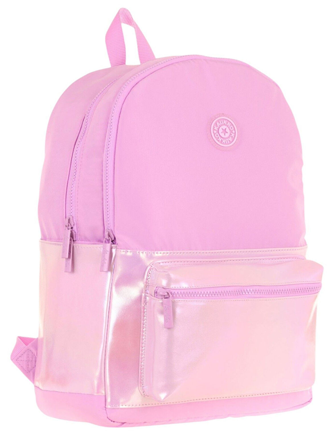 Kaukko Cube Üç Bölmeli Kız Çocuk Pembe Okul Çantası - K1819