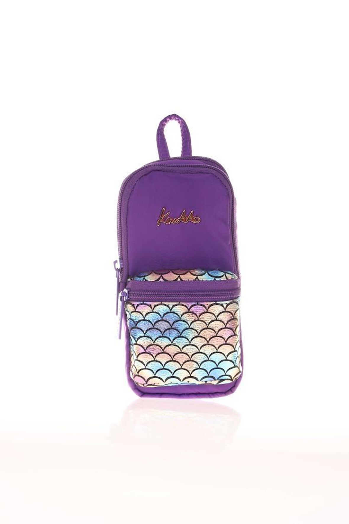 Kaukko Bright Junior Bag Kalem Çantası Scale Mor K2474