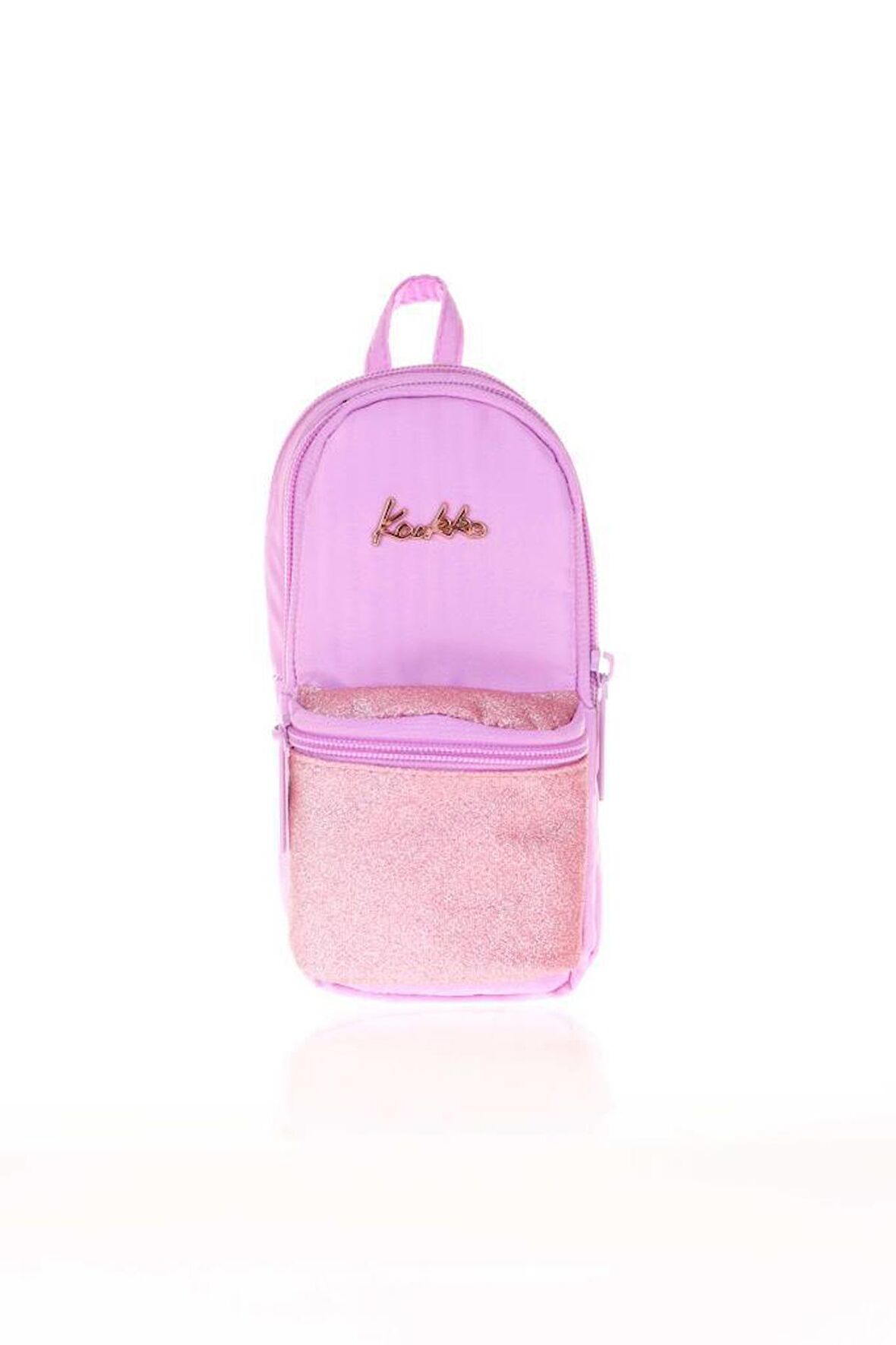 Kaukko Magical Junior Bag Kalem Çantası Simli Lila K2477