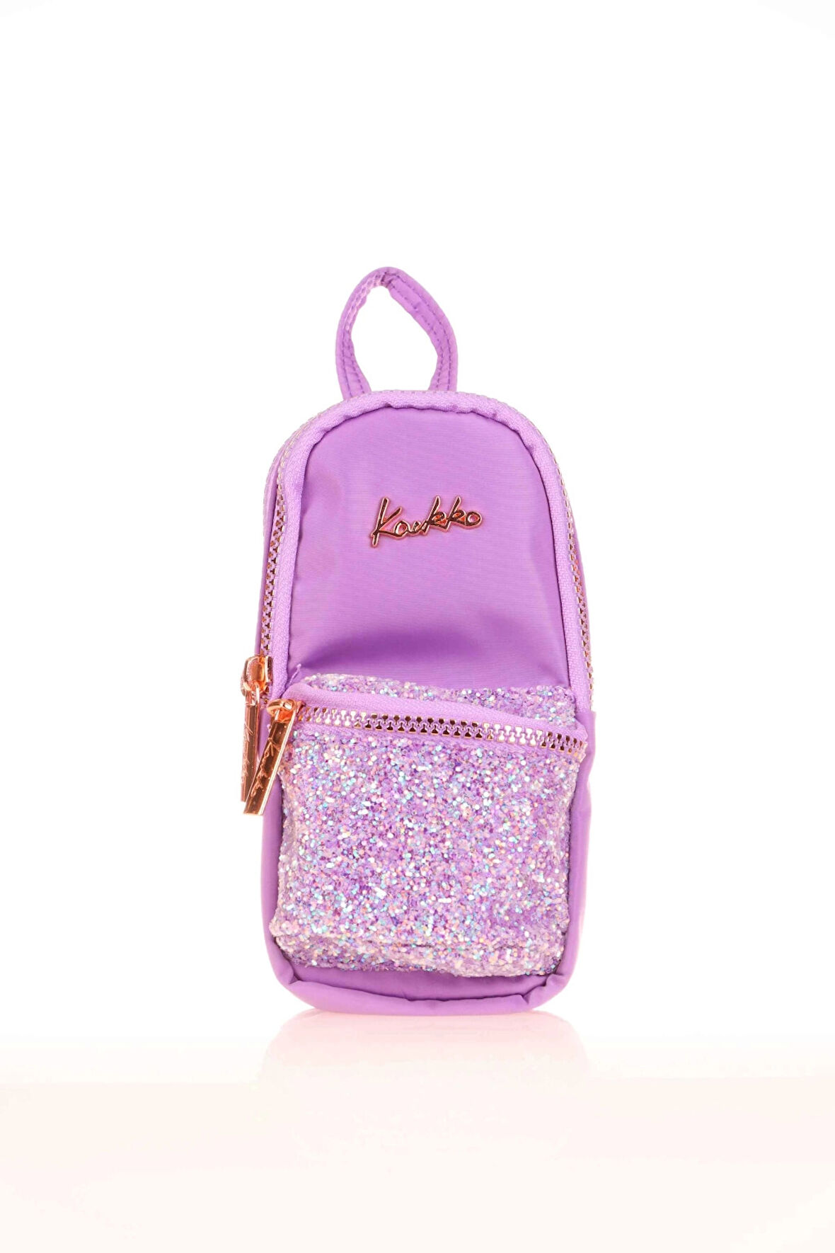 Kaukko Taşlı Lila Bright Kalem Çantası K2559