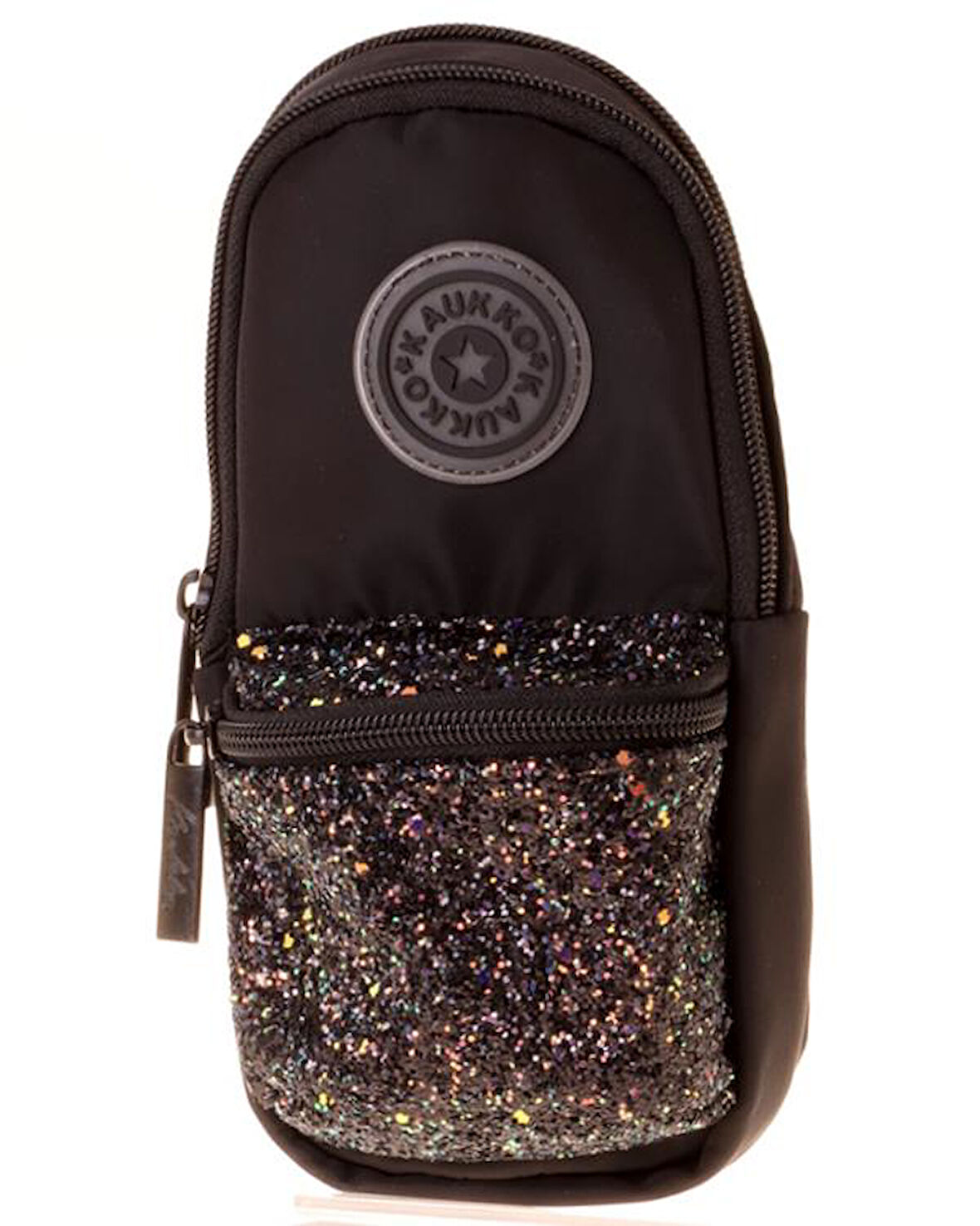 Kaukko Bright Junior Bag Kalem Çantası Taşlı Siyah K2718