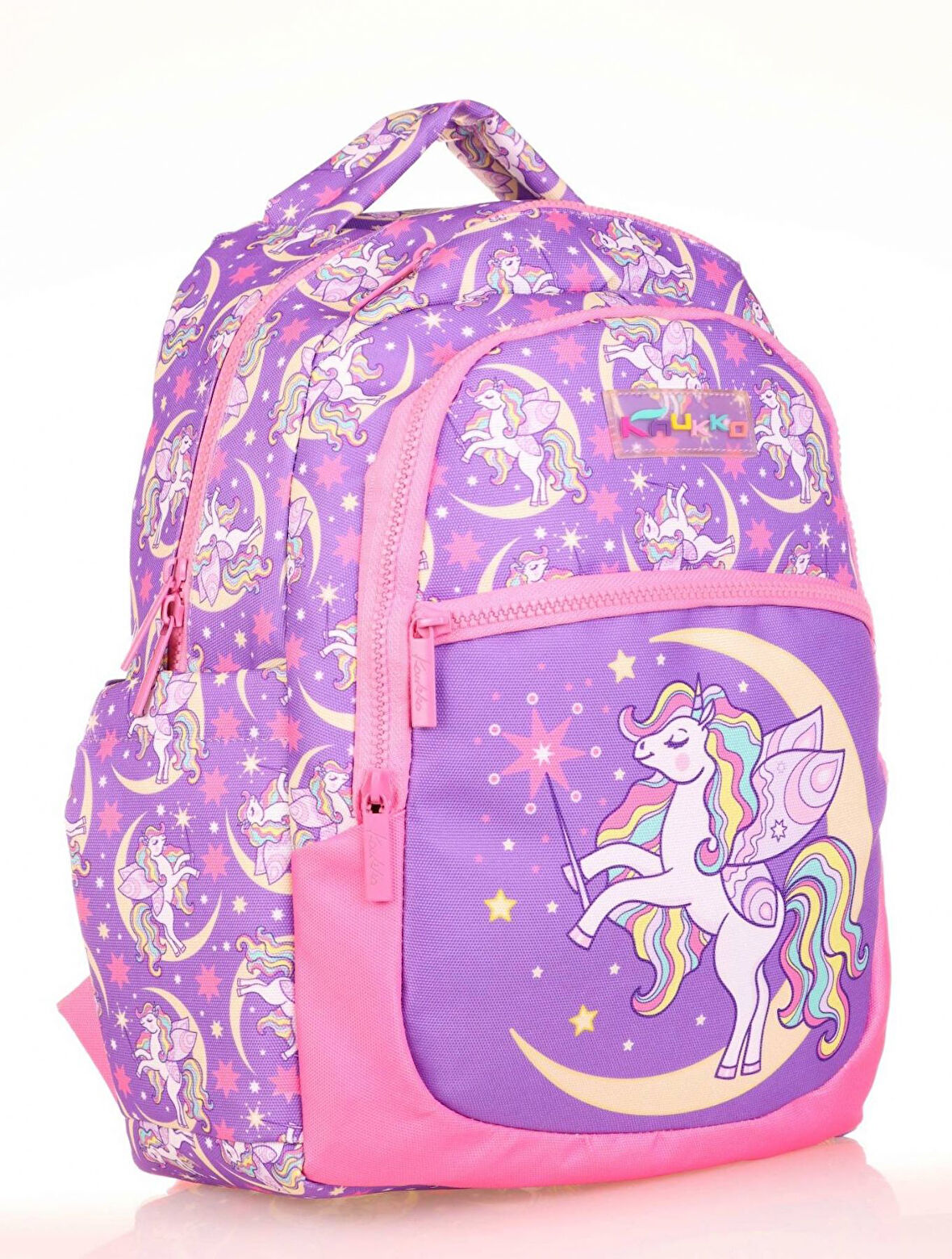 Kaukko Kids Mor Unicorn Kız Çocuk Okul Sırt Çantası
