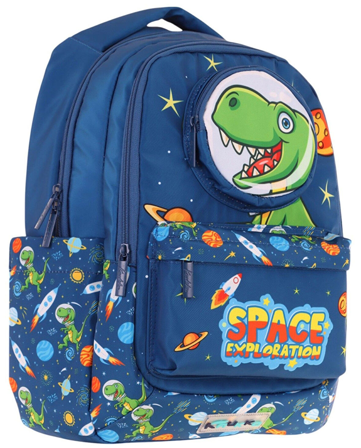 Kaukko Toys Erkek Çocuk 3D Dinazor Şekilli İlkokul ve Günlük Sırt Çantası - Lacivert - L5252