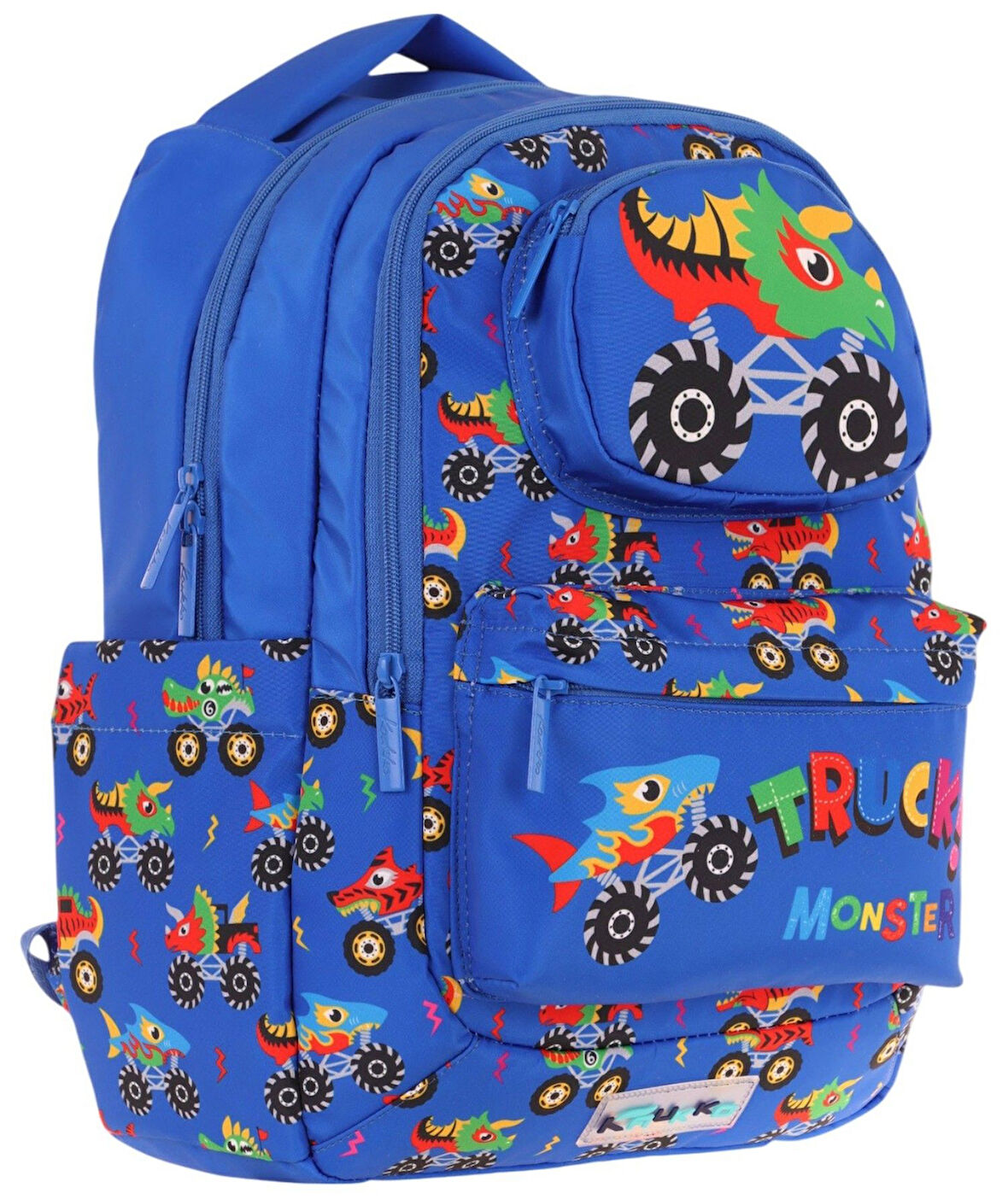 Kaukko Toys Erkek Çocuk 3D Kamyon Şekilli İlkokul ve Günlük Sırt Çantası - Mavi - L5255