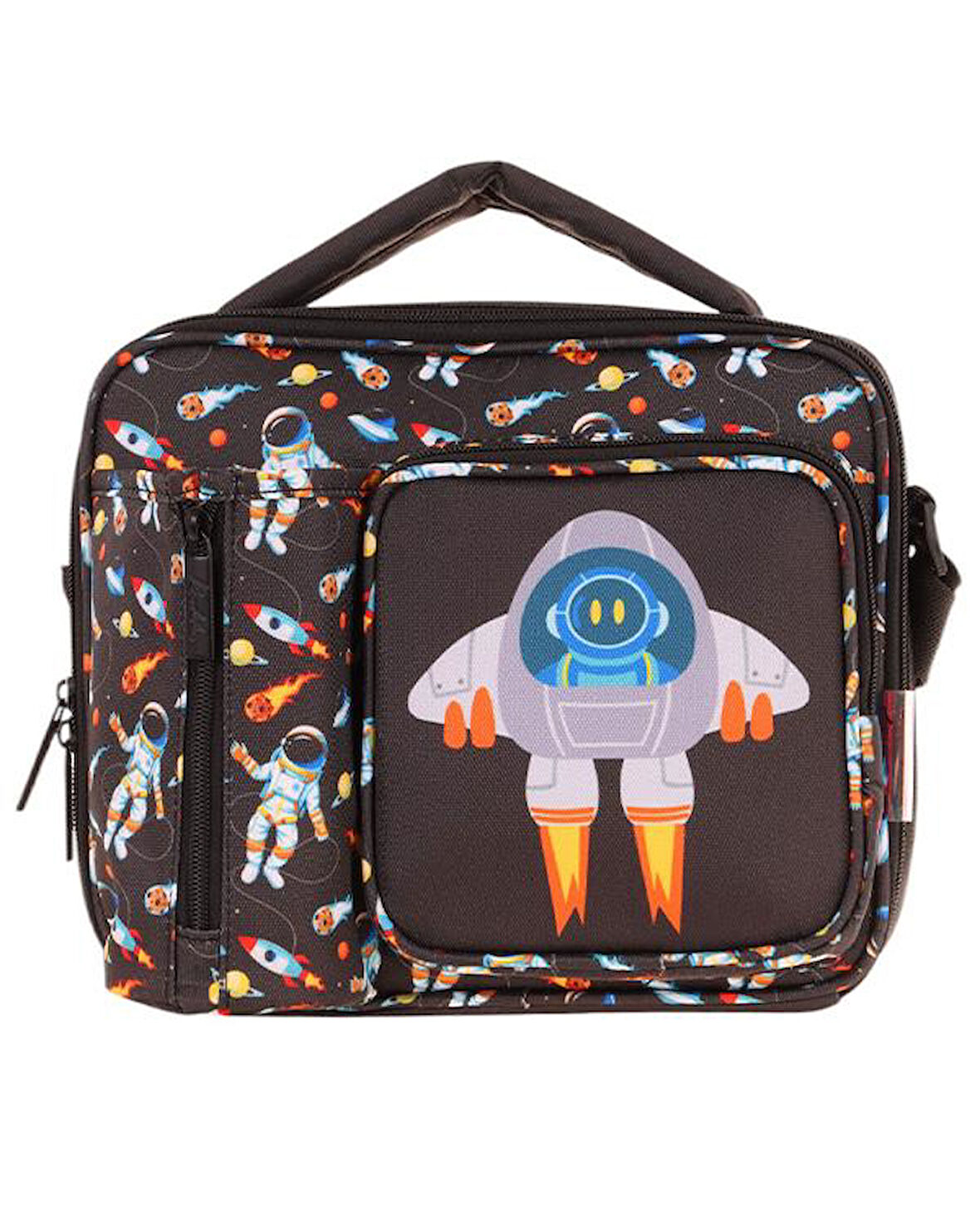 Kaukko Kids 3D Roket Desenli Üç Bölmeli Beslenme Çantası L7264