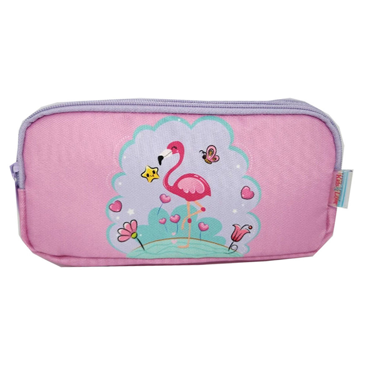 Kaukko Kids&Love 3 Bölmeli Kalem Çantası Layer Flamingo L8112