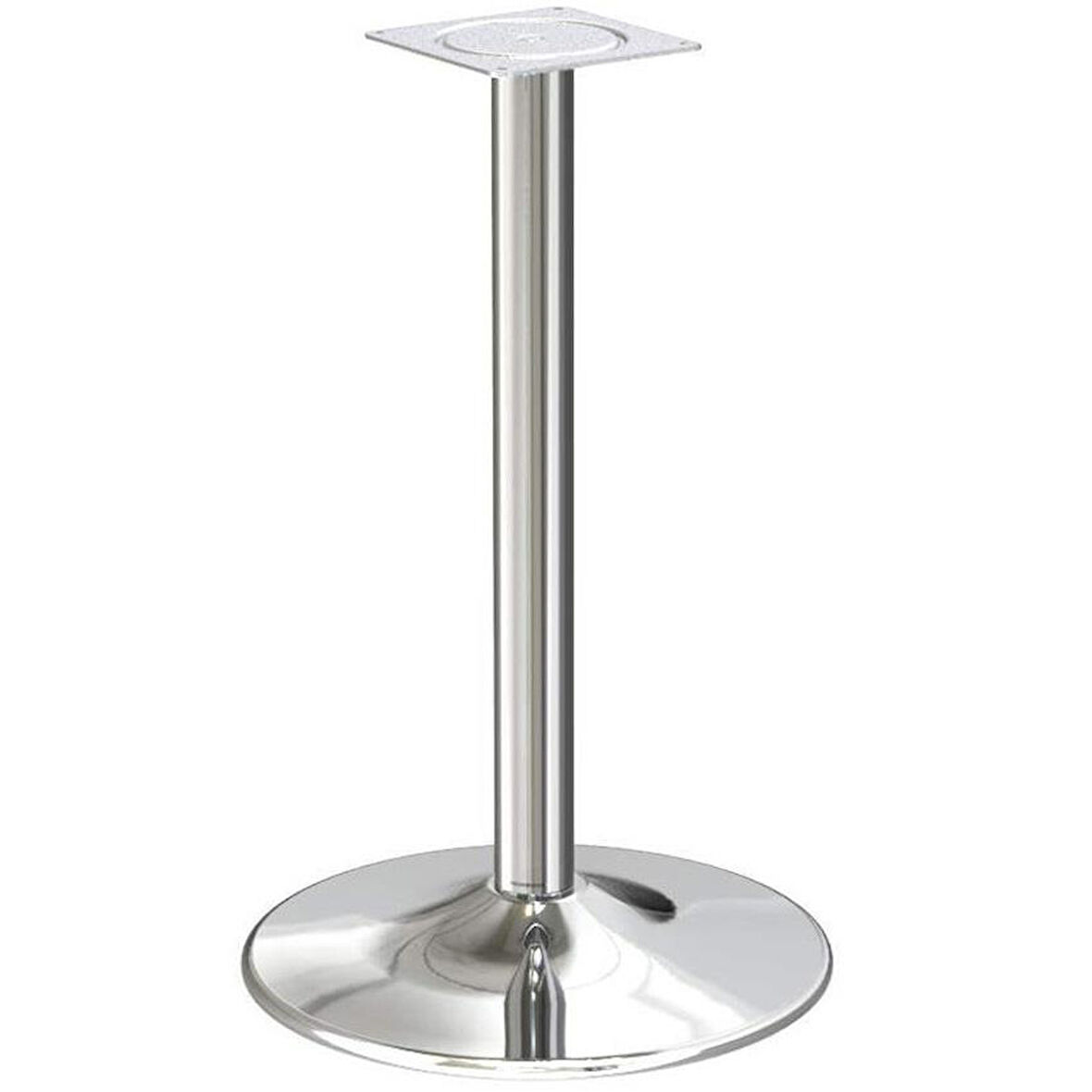 Tablalı Masa Ayağı 12.010 - Taban Çapı 46cm Parlak krom