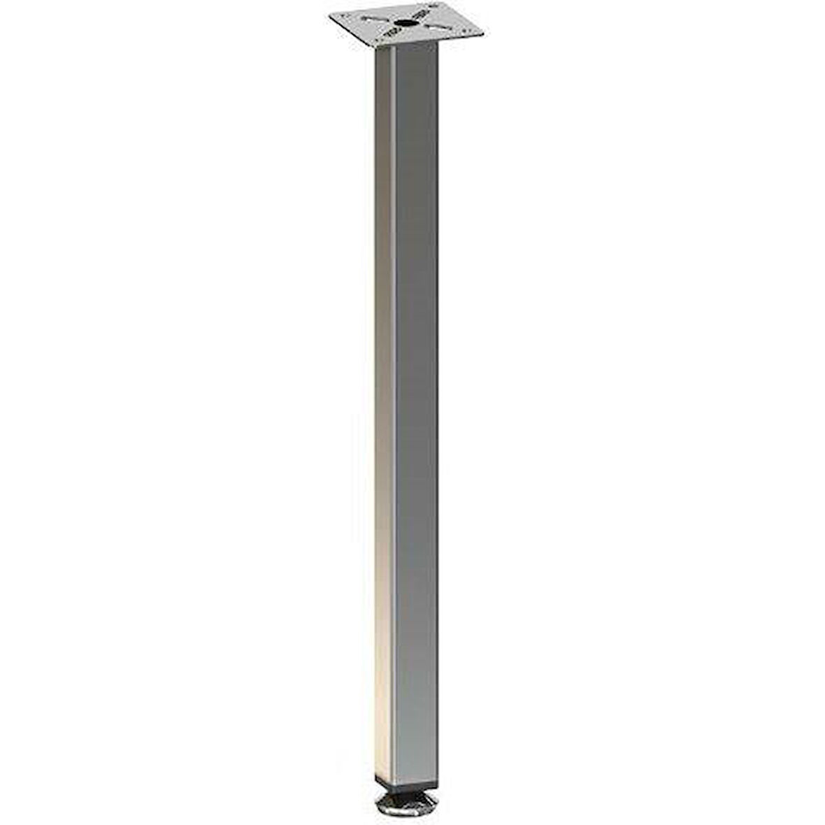 Sehpa Ayağı 13.125 - 25*25mm (4 Adet) Metalik Gri