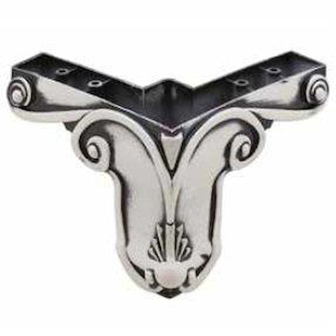 Mobilya Ayağı Plastik Aslan Gümüş 9cm (4 Adet)