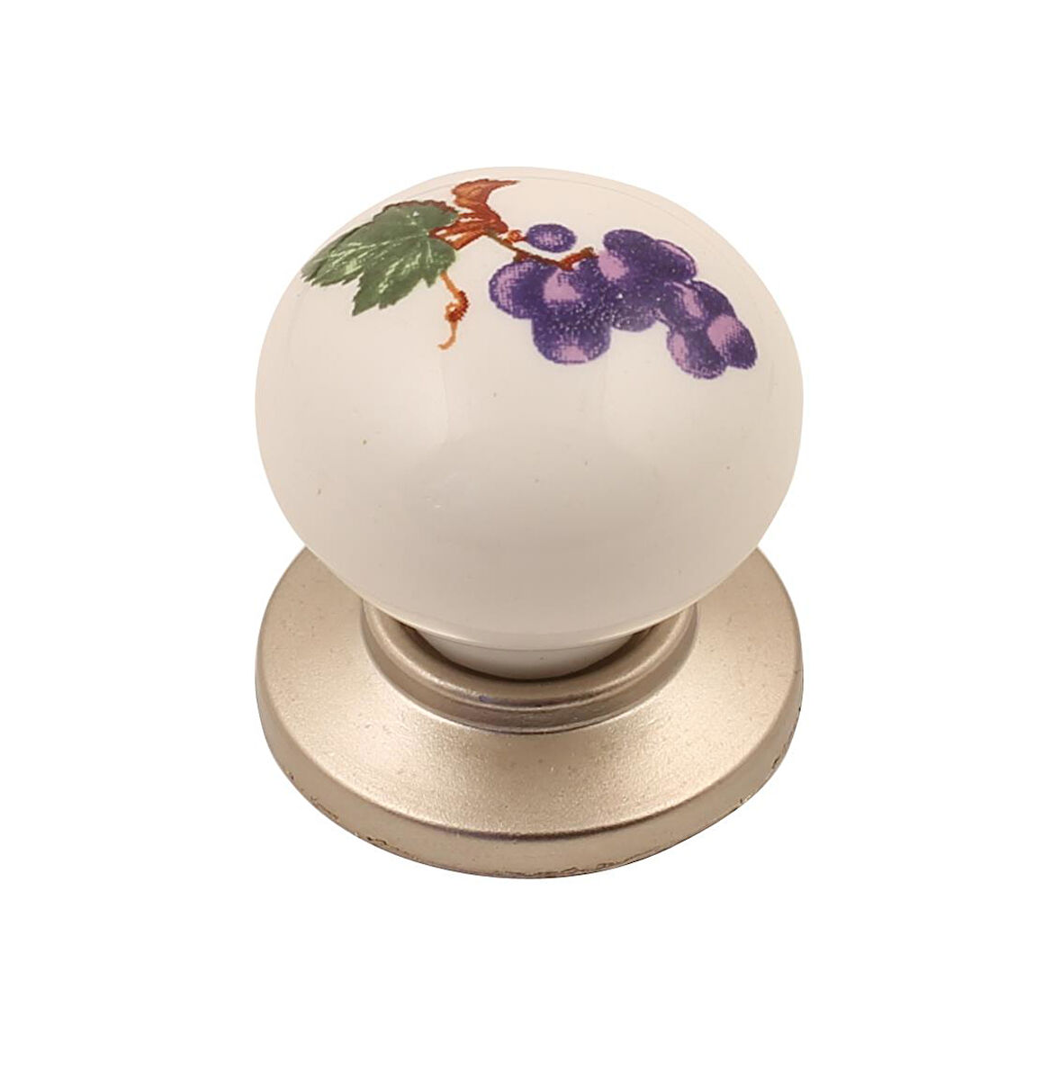 Gürçay Sude Porselen Kulp Saten Üzümlü Düğme (2 Adet)