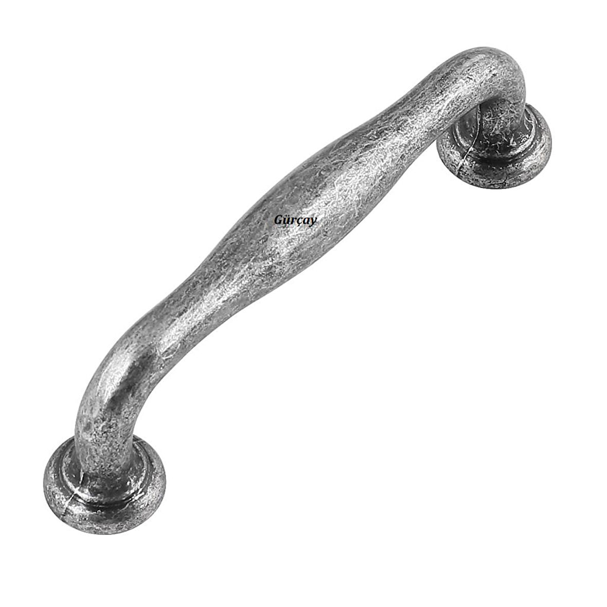 Oba Kulp Antik Gümüş (2 Adet) 96mm