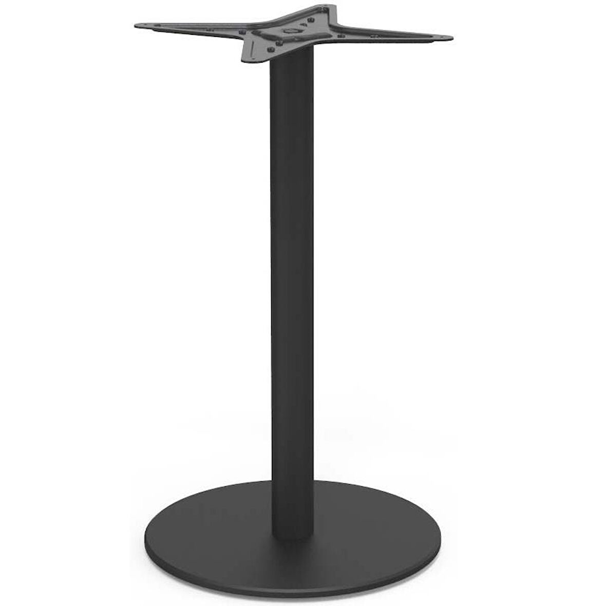 Tablalı Masa Ayağı 11.223 - Taban Çapı 40cm  Parlak Krom