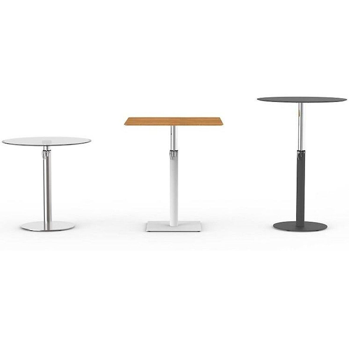 Tablalı Sehpa Ayağı 13.520 - Yükseklik Ayarlı Pistonlu Siyah