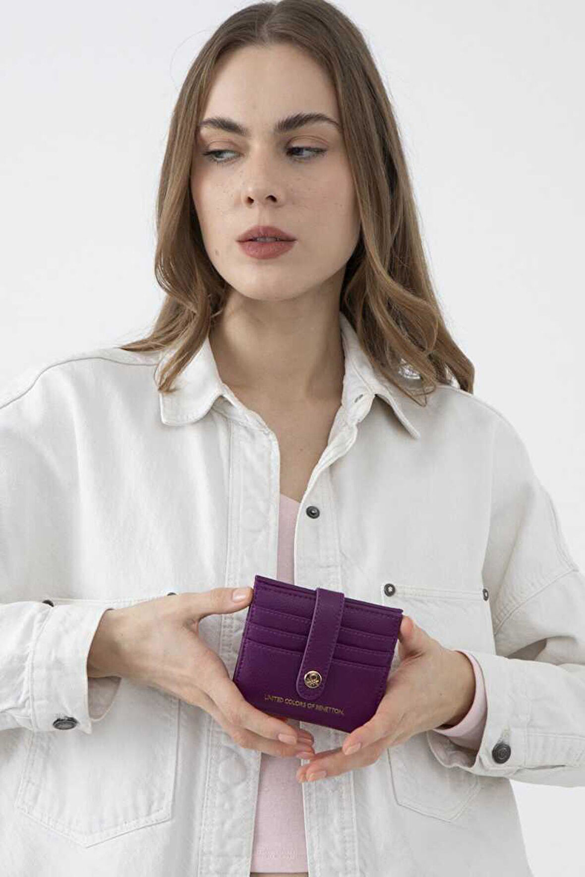 United Colors of Benetton Kadın Cüzdan BNT 1243 - Mürdüm