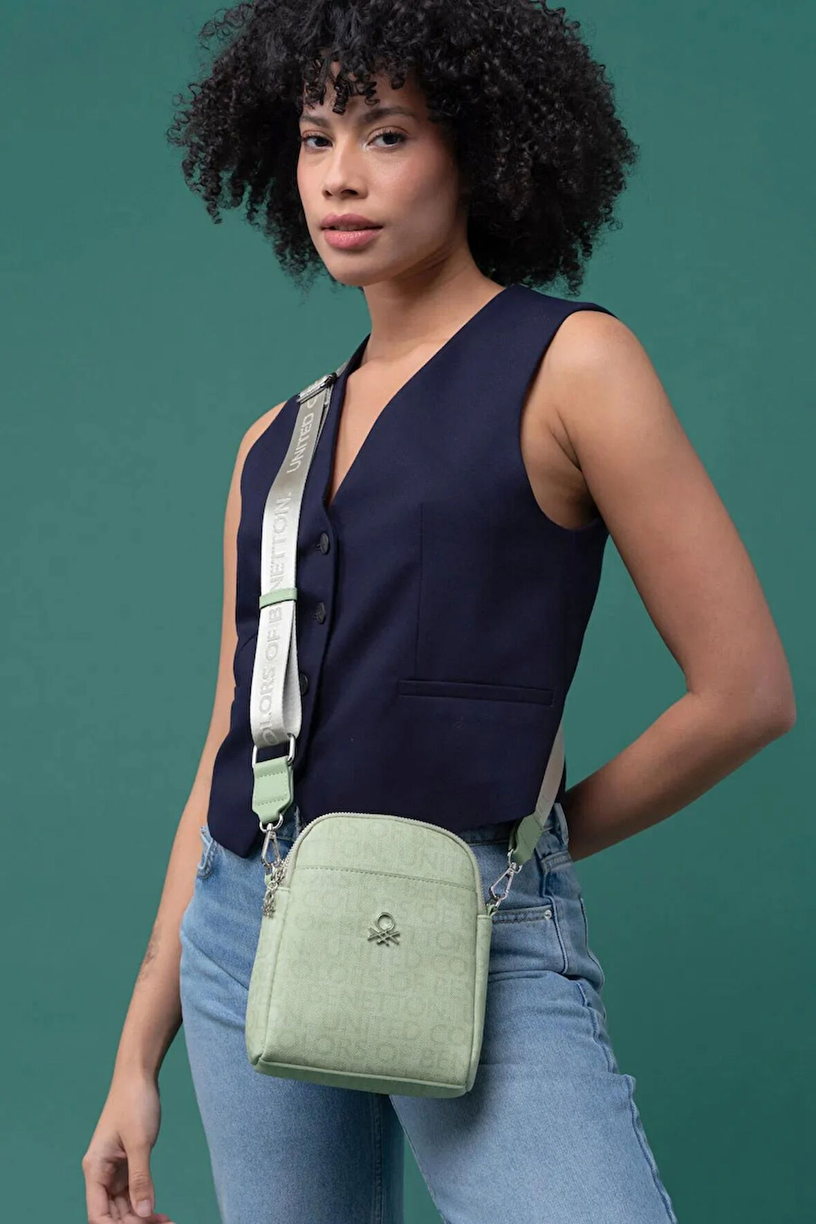 United Colors Of Benetton Kadın Çapraz Çanta BNT 1294 - Yeşil