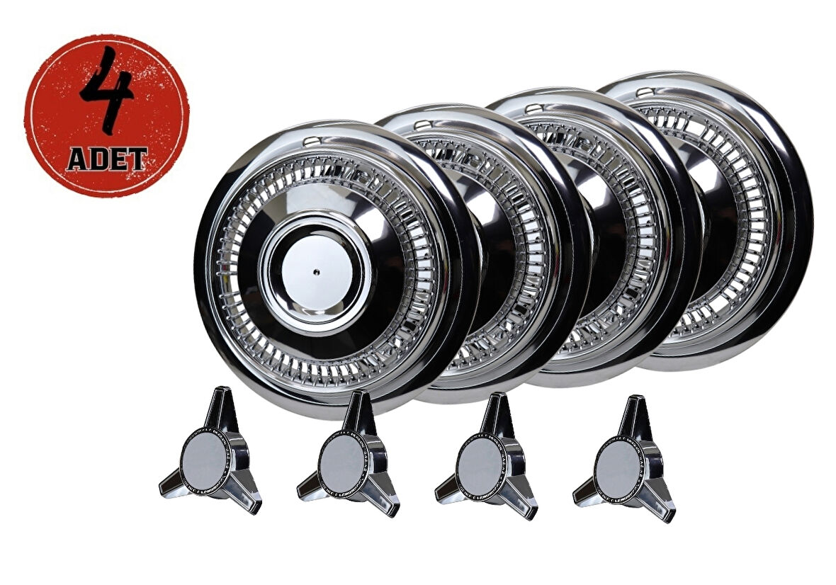 Jant Kapağı Kırılmaz Fırfırlı Gölge Model 16" ABS Krom Paslanmaz 4'lü (TAKIM OLARAK)