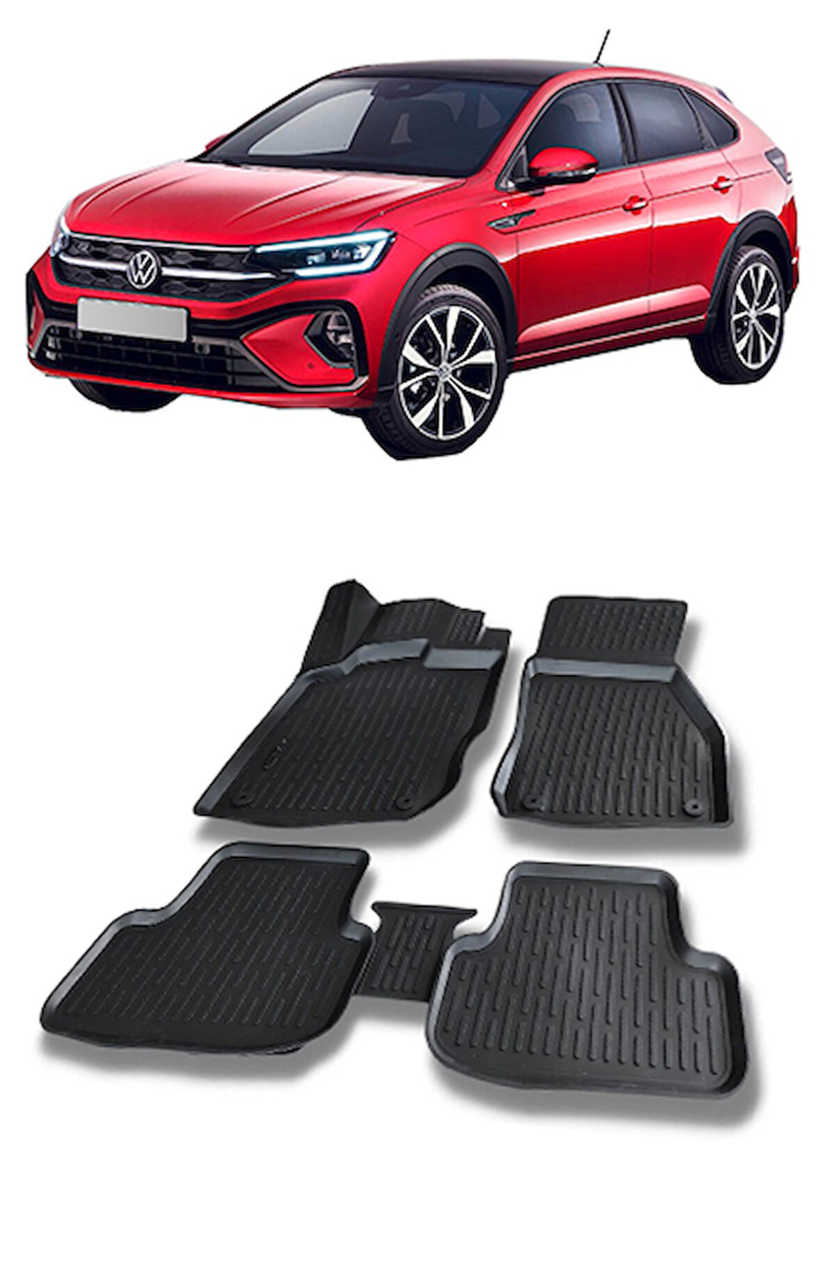 VW Taigo 2020-2023 Arası 3d Havuzlu Araca Özel Paspas Takımı