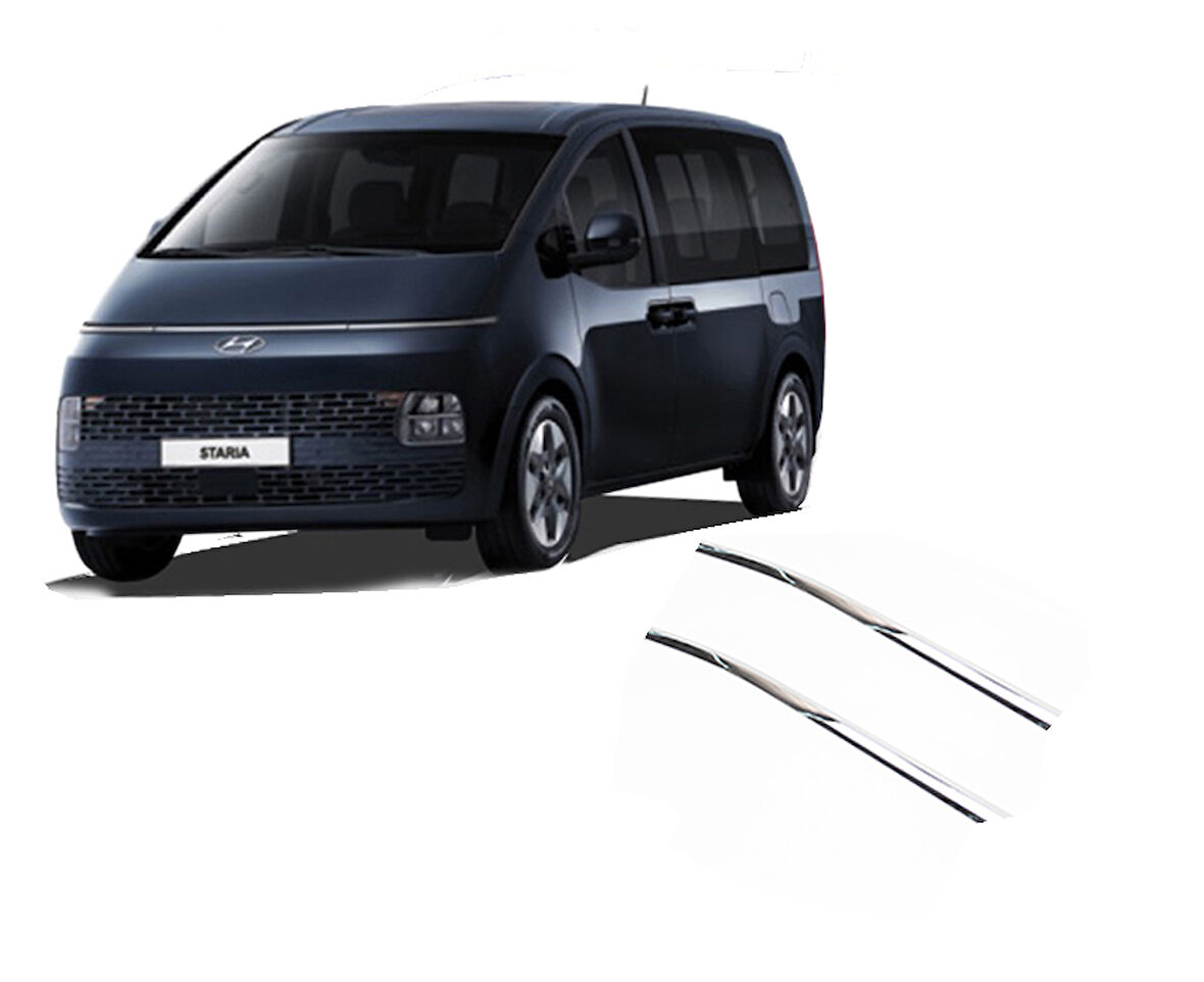 Hyundai Staria 2022 ve Sonrası Cam Çıtası ABS Kromu OEM (Made in Korea)