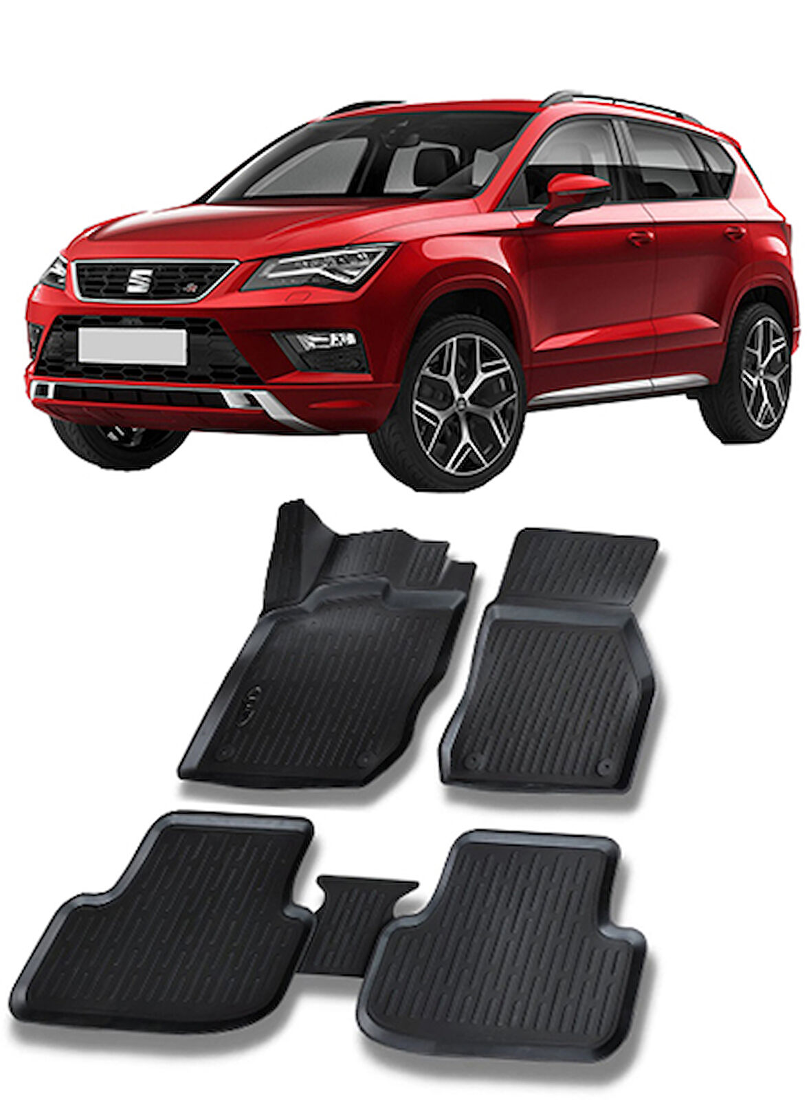 Seat Ateca 2017 ve Sonrası 3d Havuzlu Araca Özel Paspas Takımı